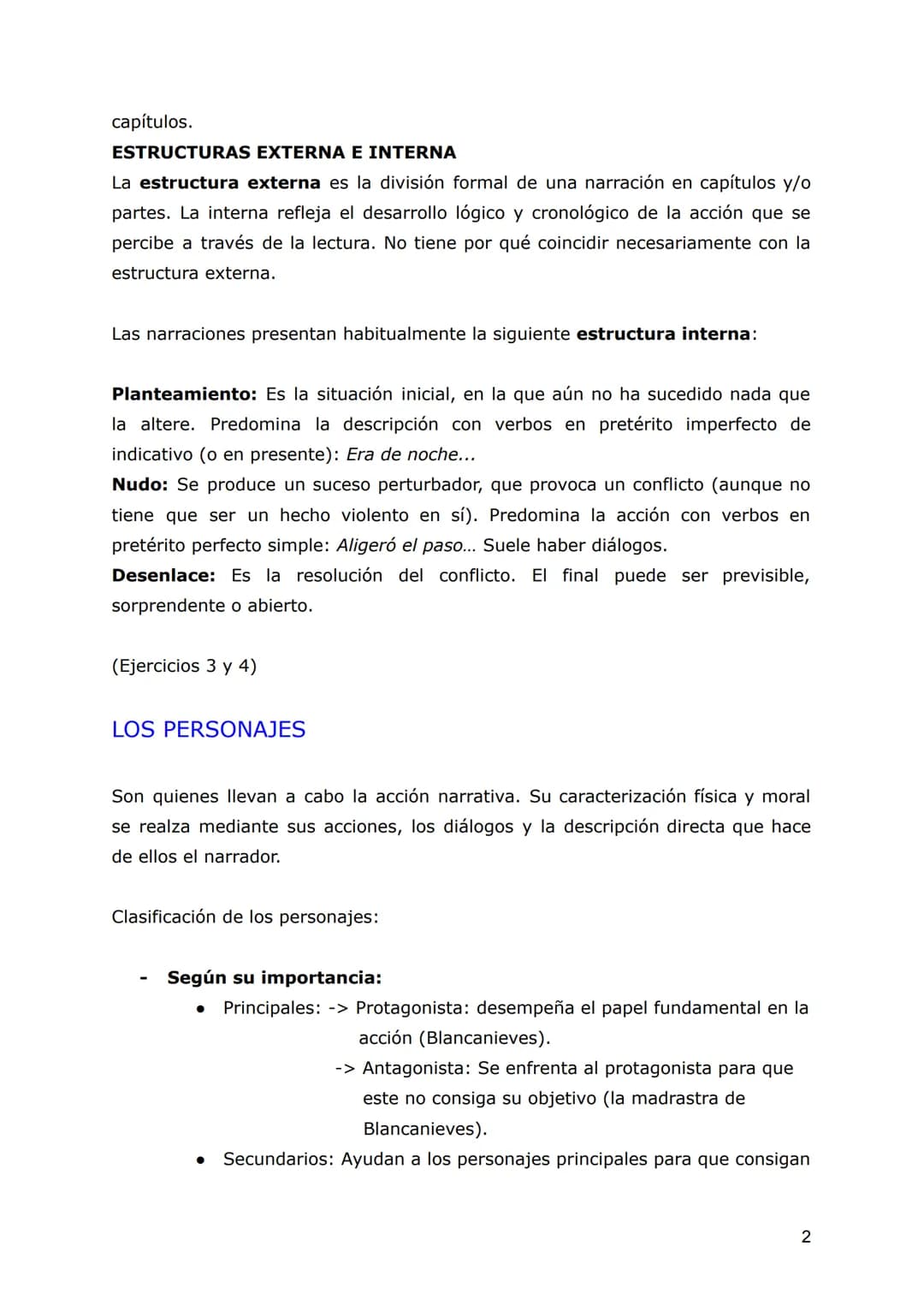 # LA NARRACIÓN

EL TEXTO NARRATIVO

El texto narrativo es aquel en el que se relatan sucesos que les ocurren a unos
personajes en un tiempo 