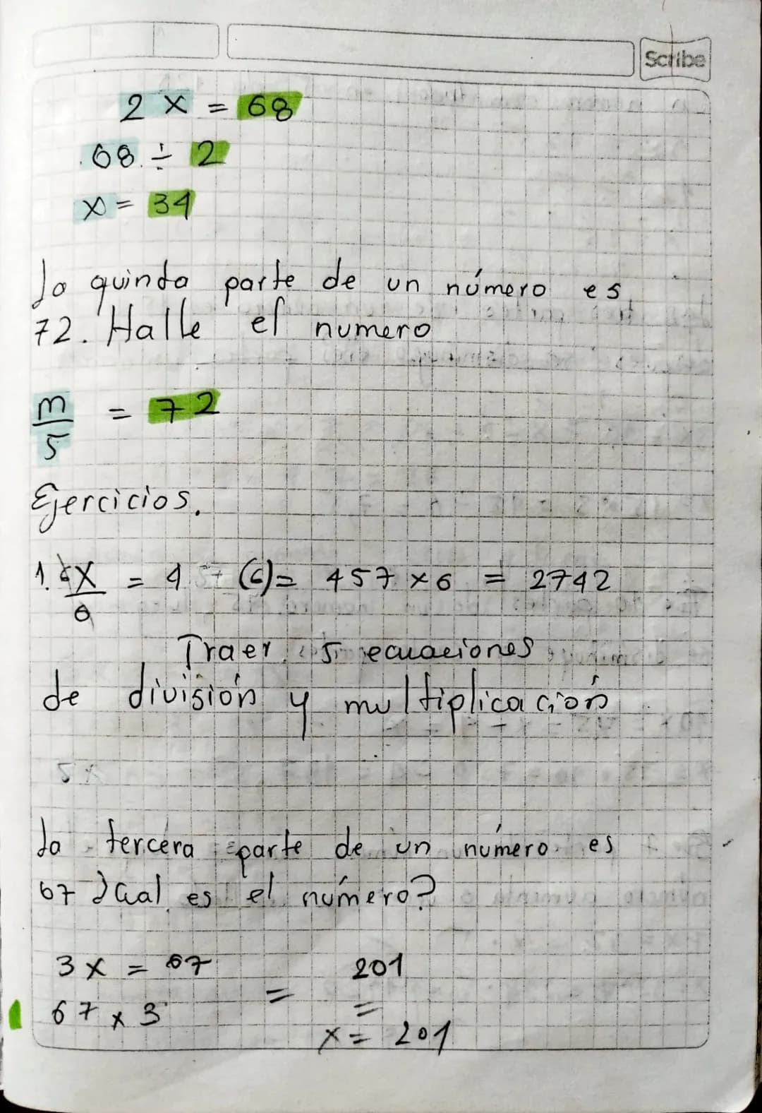 # Division de $Z^{\pm}$

ley de las signos

$\frac{+}{+} = +$

$\frac{-}{-} = +$

$\frac{-}{+} = -$

$\frac{+}{-} = -$ Scribe

Ejercicios di