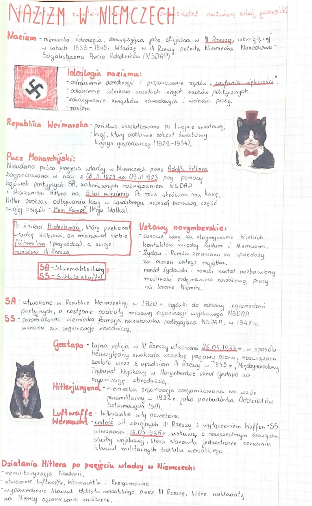 # NAZIZM W NIEMCZECH atas aut cej pomi

Nazizm - niemiecka ideologia, obowiązująca jako oficjalna w II Rzeszy istniejącej
w latach 1933-1945