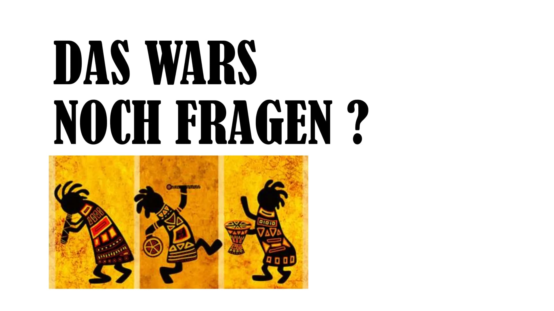 # Traditionelle
# afrikanische Musik # ALLGEMEINES

*   Starker Einfluss arabischer Musik wird
vernachlässigt
*   Mit Trommeln gespielte Rhy