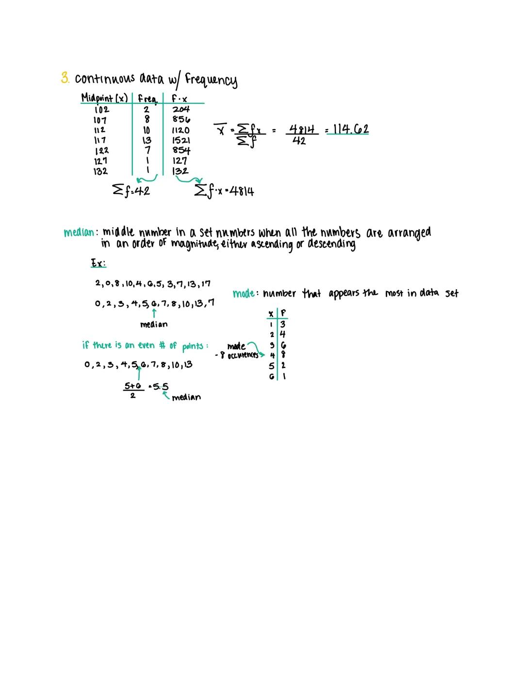 # Measures of Location

• mean, mode, me dian

- the "3m's"

-different types of averages

mean: is computed from discrete data...

1. witho