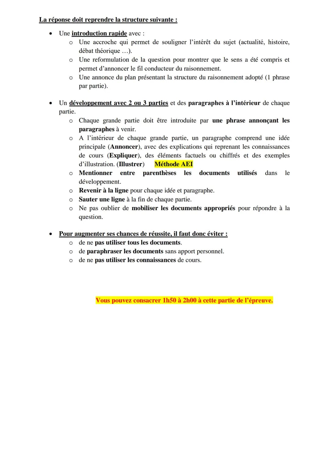 # Méthode de l'épreuve composée en terminale

L'épreuve de spécialité de terminale sera organisée avant les vacances de printemps, en
mars 2