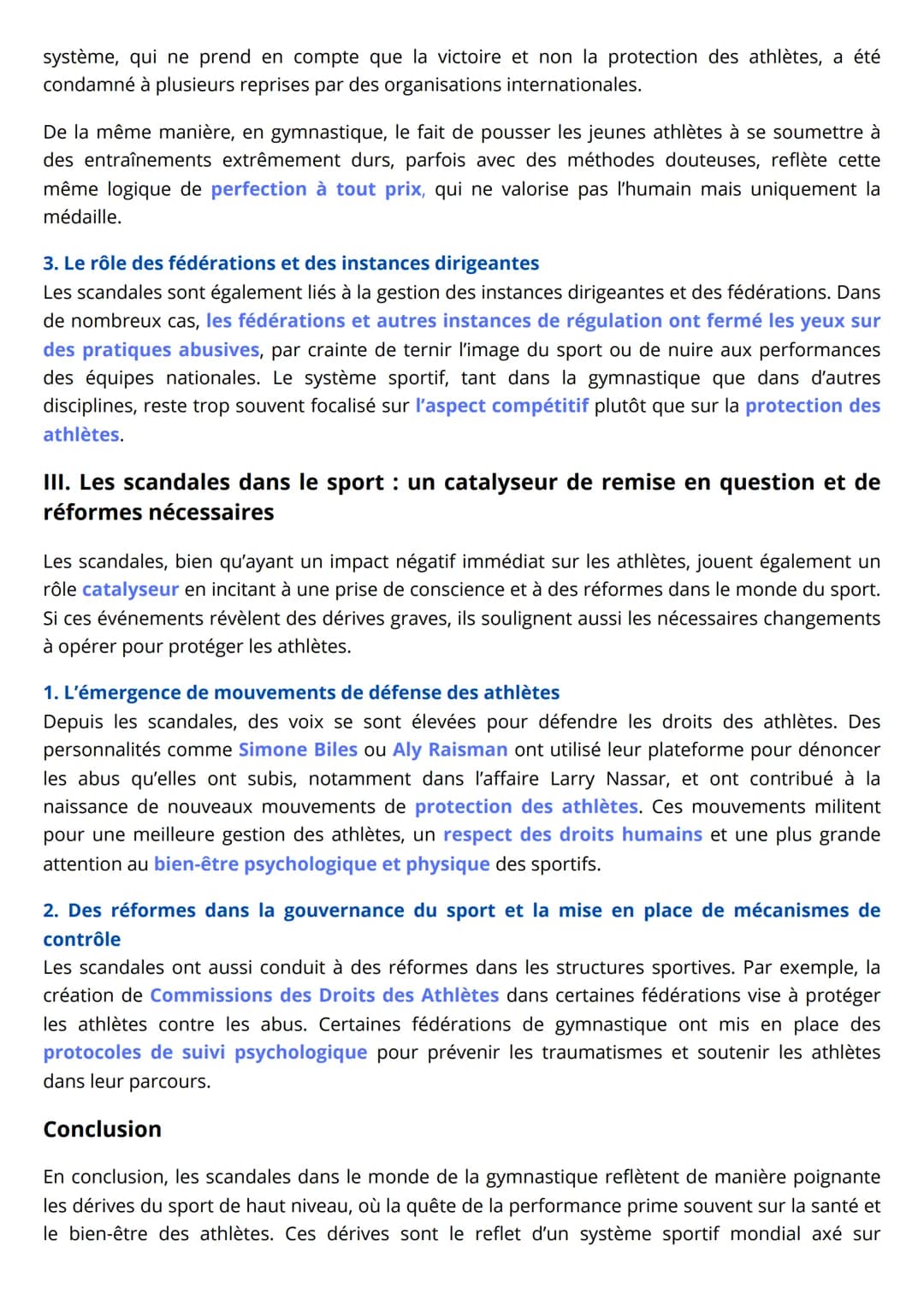 # GRAND ORAL EPPCS

Comment les scandales dans le monde de la
gymnastique reflètent ils les dérives dans le monde
du sport ?

La gymnastique