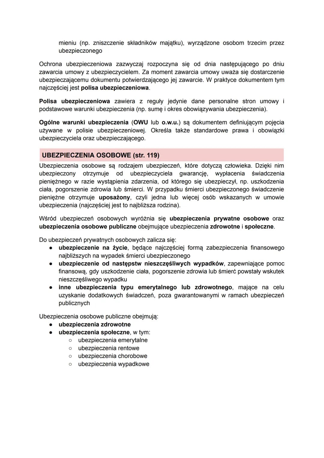 # IV. Podatki i ubezpieczenia

PODATKI (str. 104)

Podatki to obowiązkowe, bezzwrotne świadczenia pieniężne pobierane przez państwo lub
inne