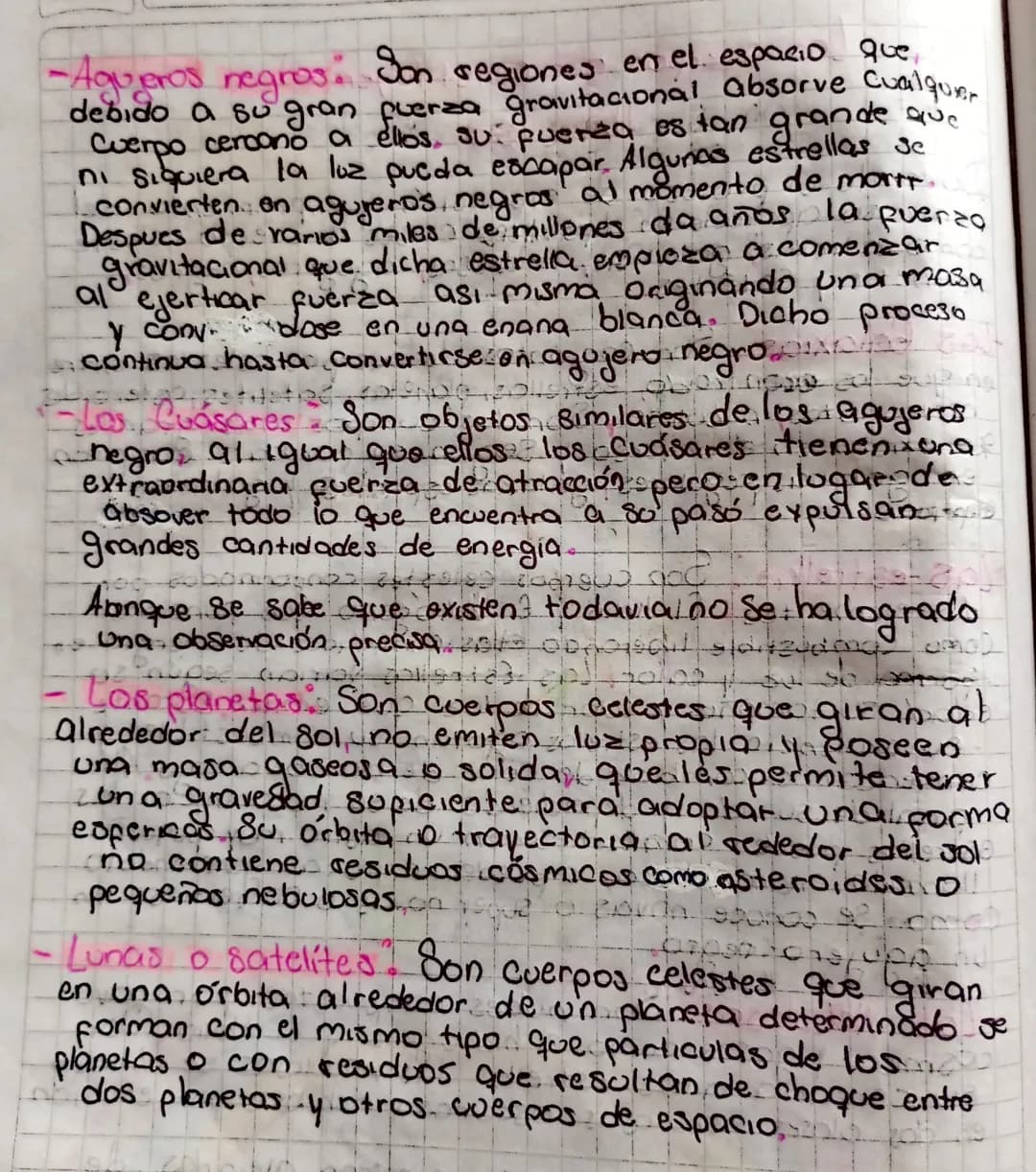 Los cuerpos que constituyen el
stdepota Unverso
Durante el proceso de expansión y enpramiento del
Suases
Universo aparecieron distintas clas