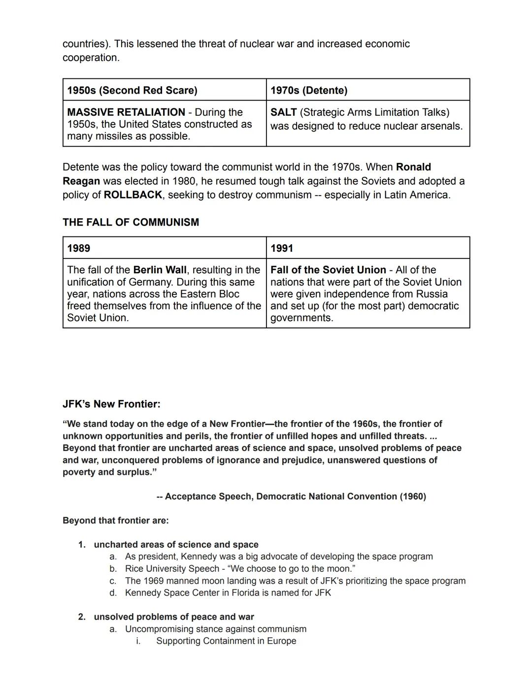 # THE COLD WAR

| First Red Scare | Second Red Scare |
| --- | --- |
| Immediately After WWI | Immediately After WWII |
| (1919-1921) | (194
