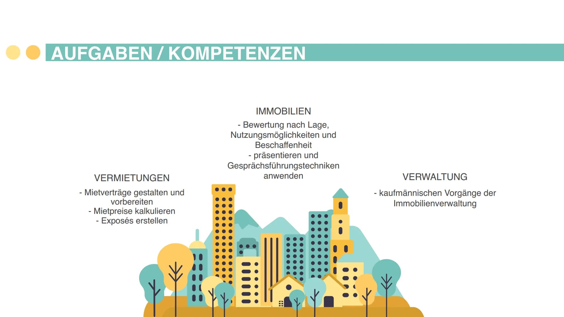# Immobilienkaufmann/-frau

ist ein 3-jähriger Ausbildungsberuf in der Wohnungs- und Immobilienwirtschaft Die drei teuersten Wohnstraßen Deu