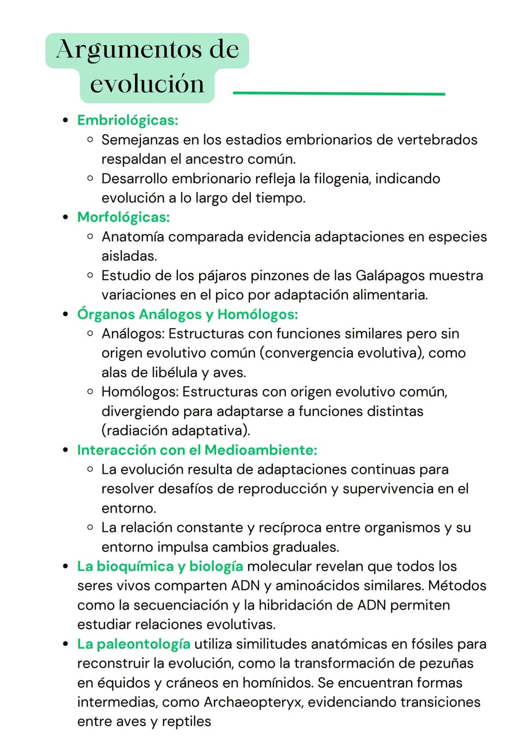 TEMA 1
EVOLUCIÓN # TEURIAS EVOLUTINAS
## Lamark: herencia de caracteres
adquiridos
* Las especies mutan por factores medioambientales
*