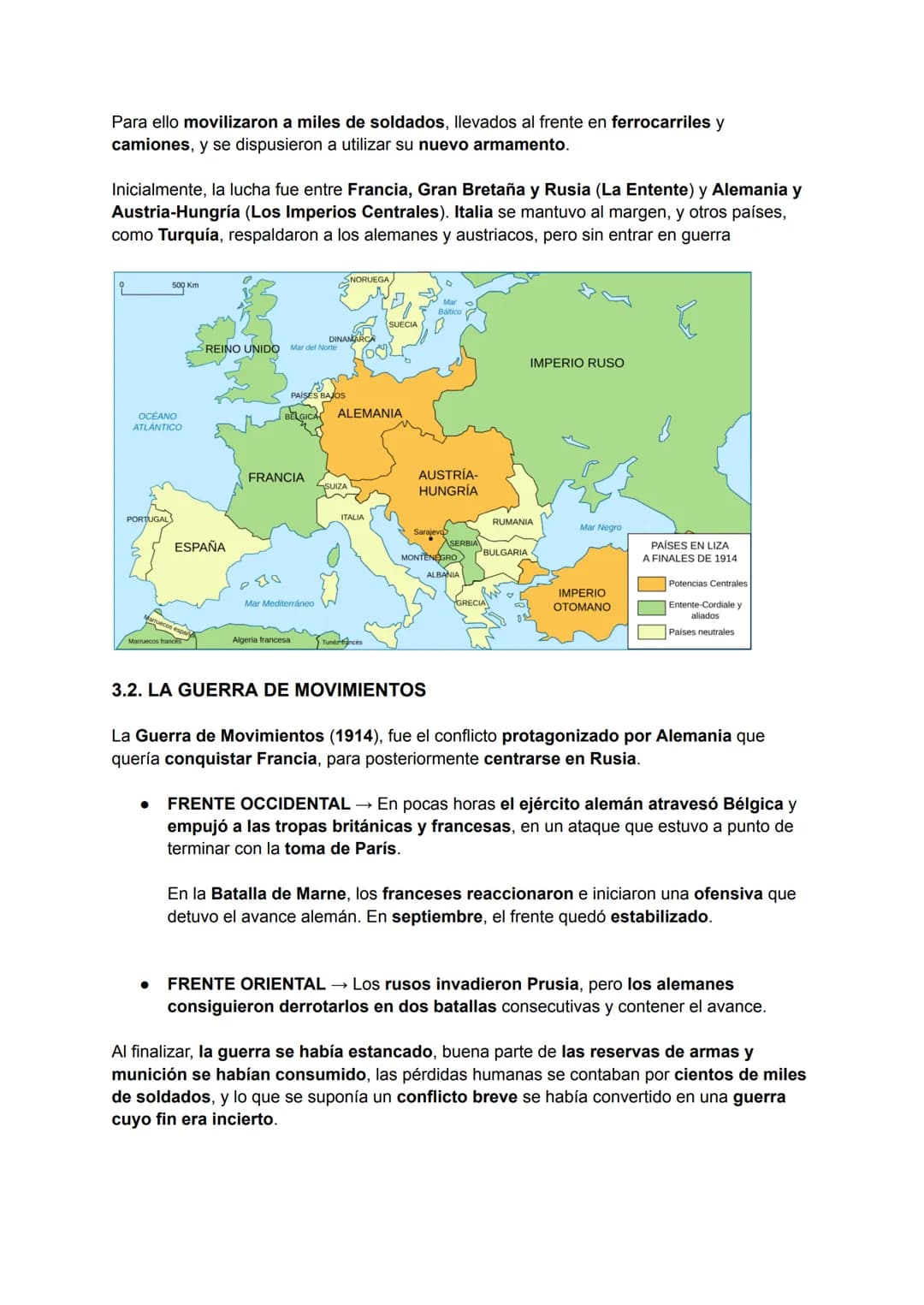 HISTORIA 4º ESO
BLOQUE 4: LA PRIMERA GUERRA MUNDIAL
La Primera Guerra Mundial ocurrió entre 1914 y 1918, y fue una de las más mortíferas d