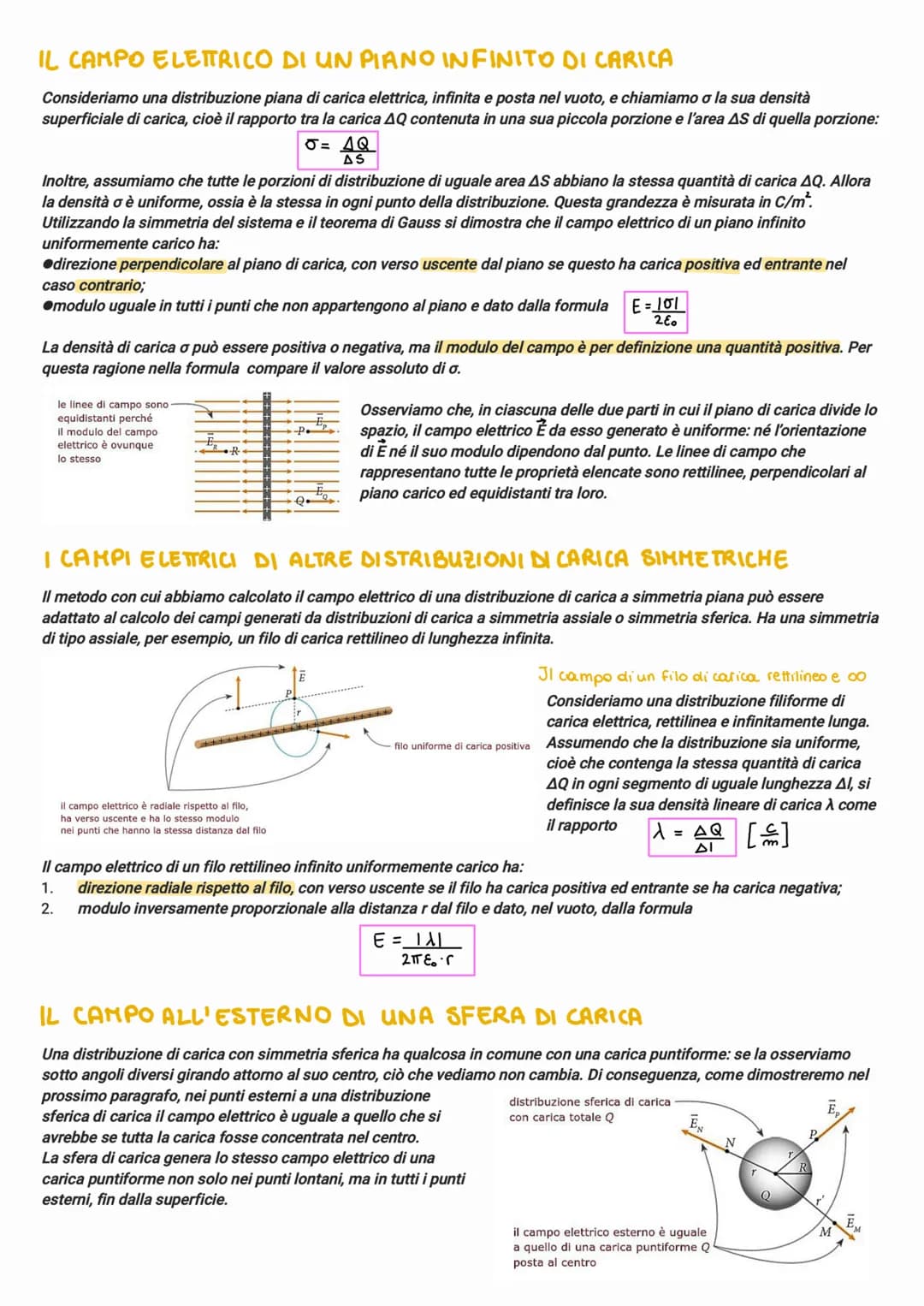 # IL CAMPO ELETTRICO
Un campo vettoriale è una funzione che associa a ogni punto uno e un solo vettore che specifica in modulo, direzione e