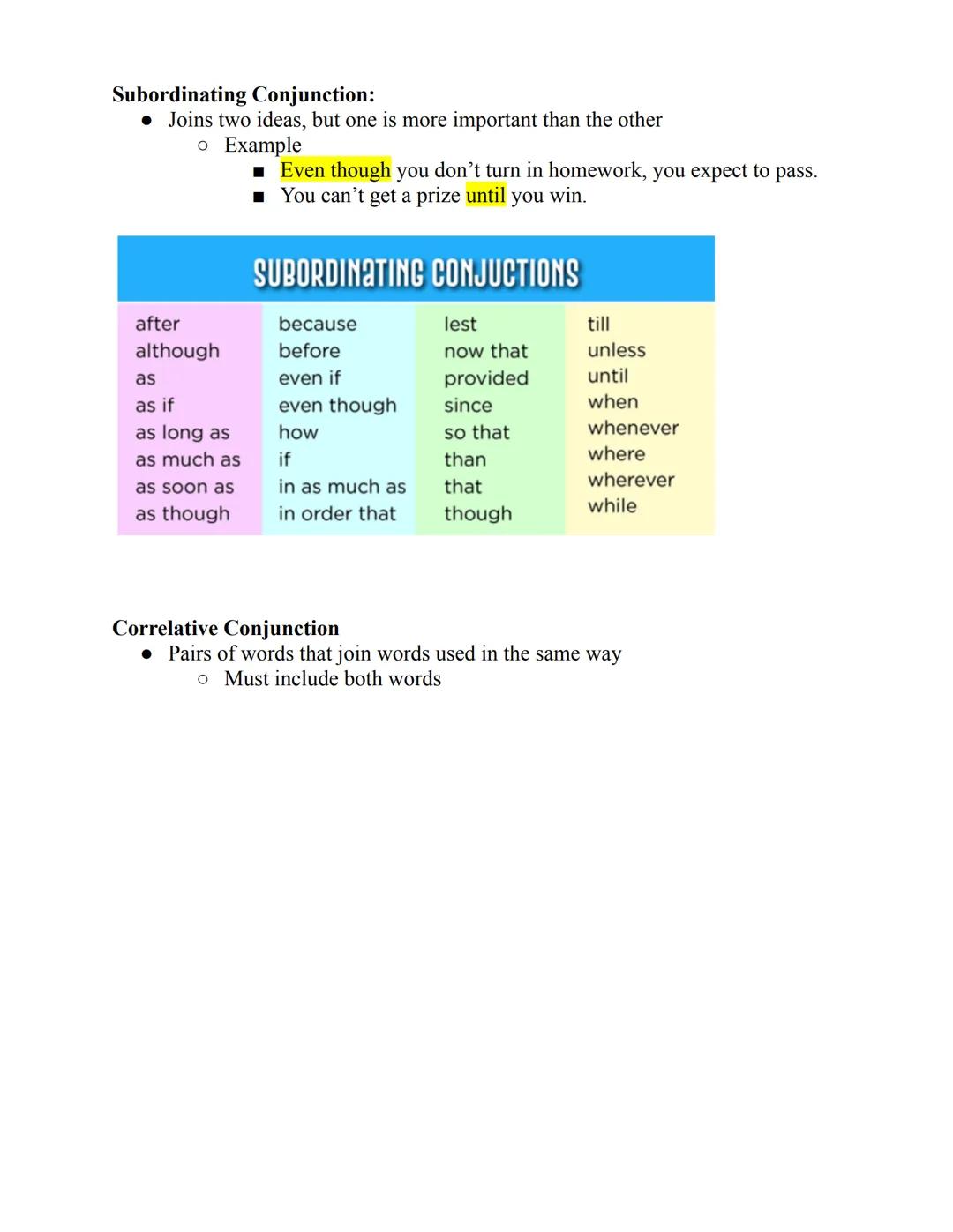 # 2.4 - Parts of Speech- Prepositions, Interjections, and
Conjunctions Notes
## What is a Preposition?
* Prepositions show location in ti