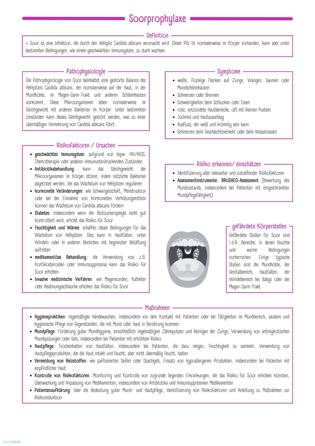 # Dekubitusprophylaxe
Definition
= örtlich begrenzte Schädigung der Haut / des Gewebes, die durch zu lange/starke Druck- oder Scherkräfte