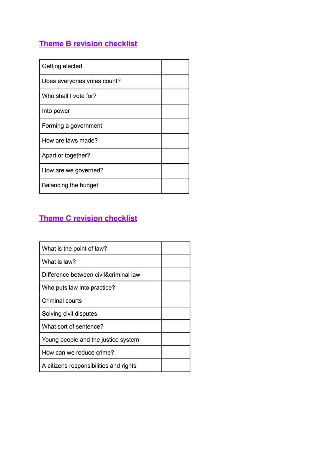 Theme A revision checklist
What is a community?
Where are your roots?
Religious understanding
Uk population
Identity
Respect and commu