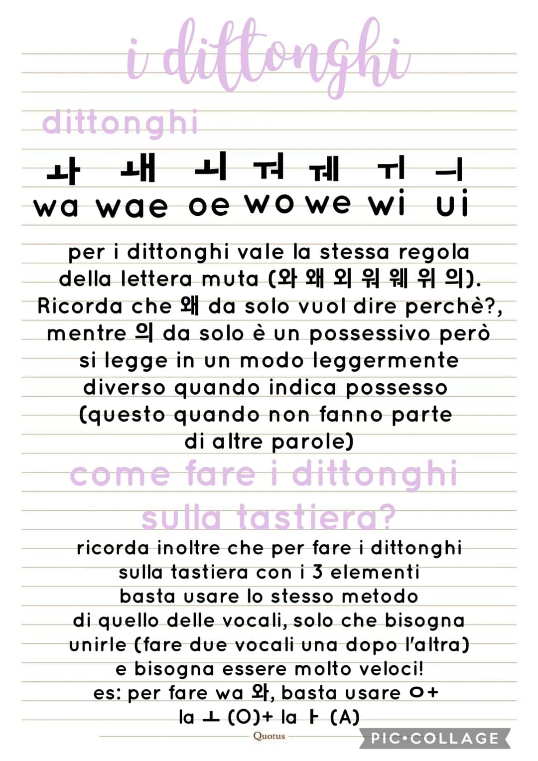 # hangul 한글
L'hangul (hangeul) è l'alfabeto coreano
ed è un alfabeto fonetico, cioè ogni lettera
ha un suono e ogni "blocchetto", "insieme