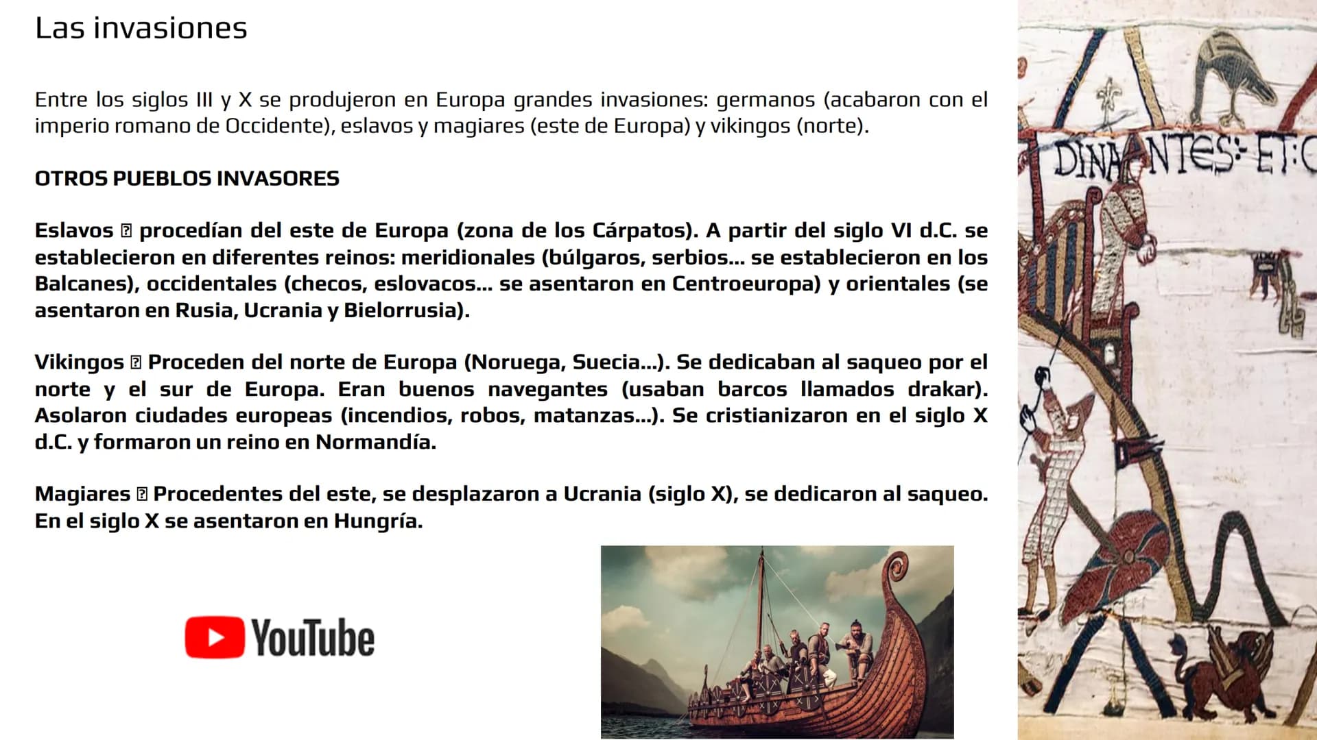 # La Alta Edad Media y el Islam
Prof. Álvaro Sánchez Climent # ¿Qué es la Edad Media?
YouTube
Periodo histórico que comienza con la desap