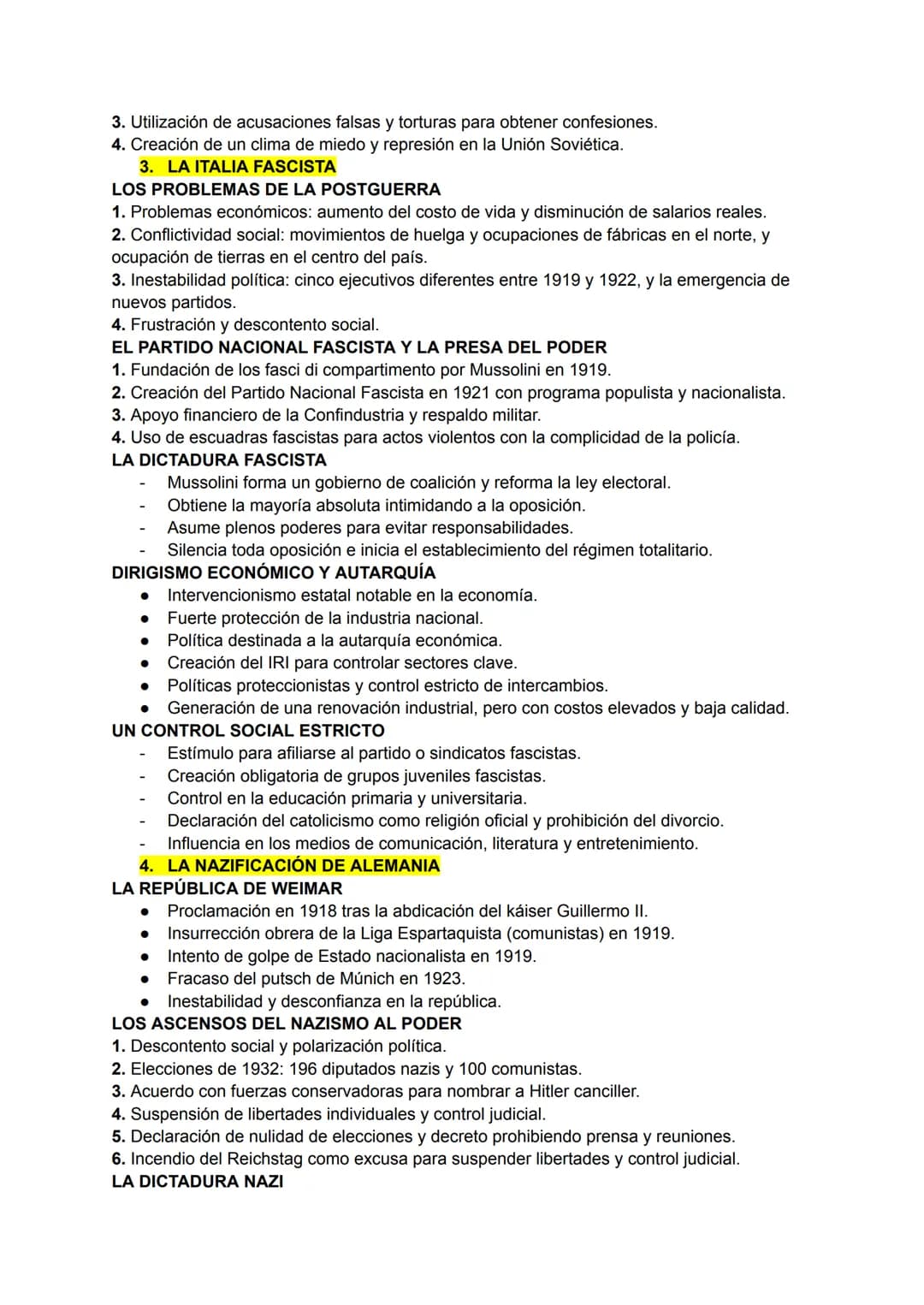 Primero de Bachiller
L'AUGE DELS TOTALITARISMES
ESQUEMA TEMA 8
1. LA RECULADA DE LAS DEMOCRACIAS EN EUROPA
AUMENTO DE LAS TENSIONES
1.Fin