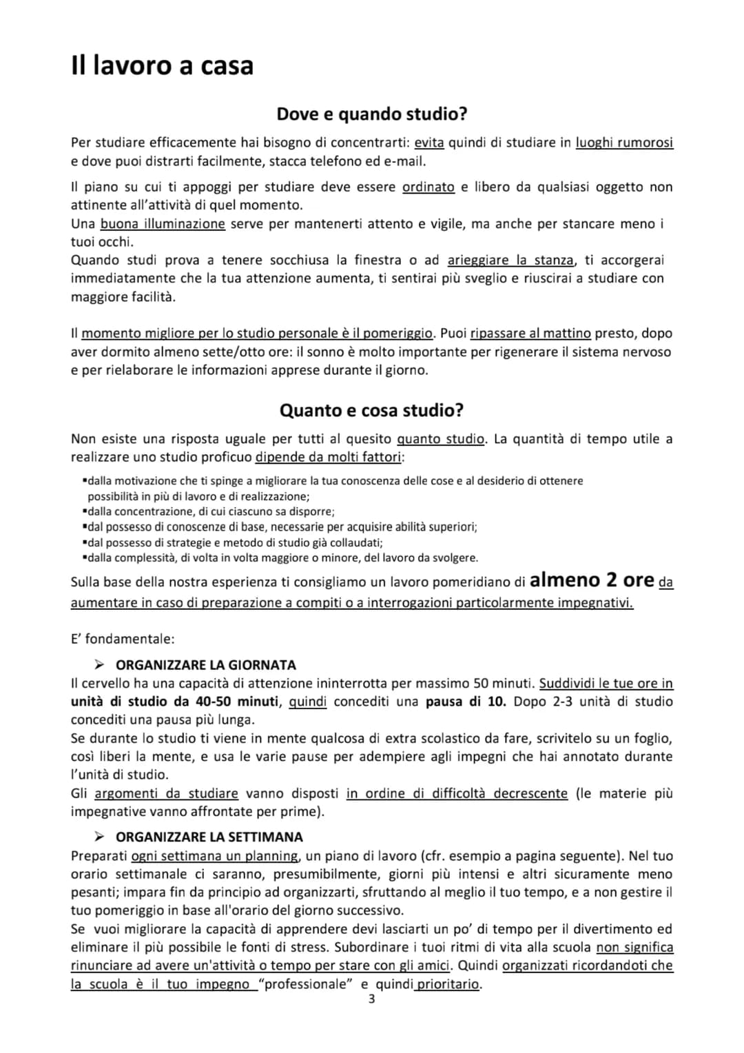 # Come studiare
Metodo per studiare con efficacia Premessa
Questo fascicolo raccoglie alcune strategie di apprendimento che possono facili