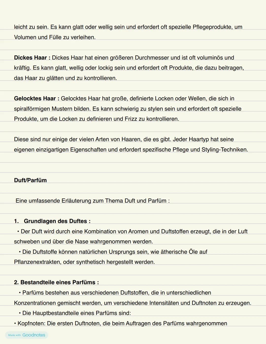# Kosmetik # Kosmetik Zusammenfassungen
Verschiedene Hauttypen
1. Normale Haut :
* Ausgeglichener Freuchtigkeits- und Talggehalt
* Wenig Un