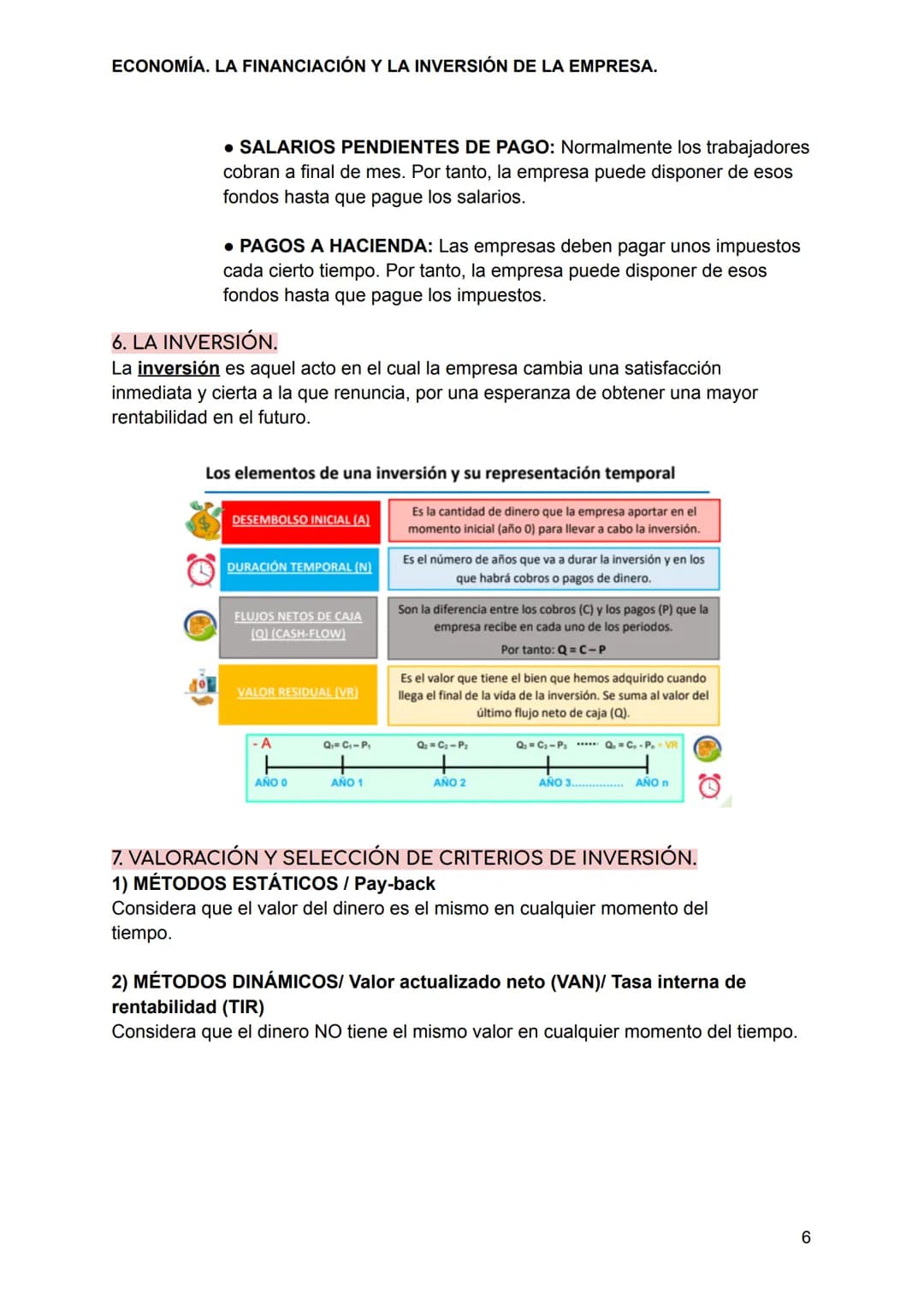 ECONOMÍA. LA FINANCIACIÓN Y LA INVERSIÓN DE LA EMPRESA.
1. LA FUNCIÓN FINANCIERA DE LA EMPRESA.
El departamento financiero de una empresa t