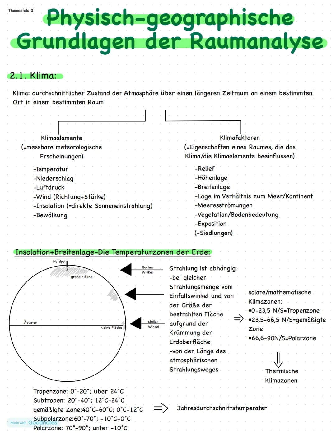# Erdkunde
Made with Goodnotes # Themenfeld 1
# Einführung-Teilgebiete und
# Bedeutung der Geographie
Geo-graphie:
- zusammengesetzt aus