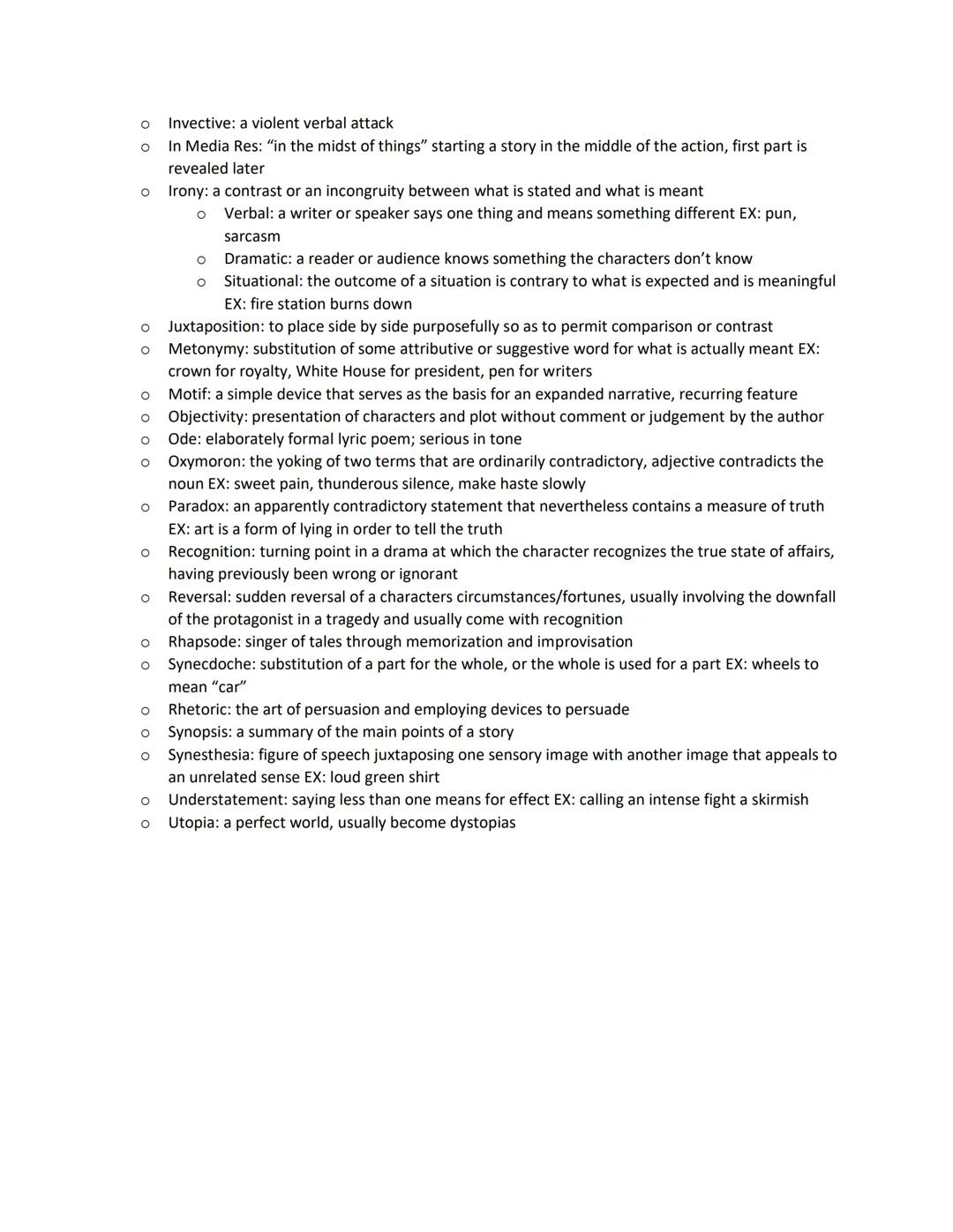 # Advanced Literary Terms
(Need to Know)
* Allegory: when characters, settings, and events stand for other people or events or for abstra