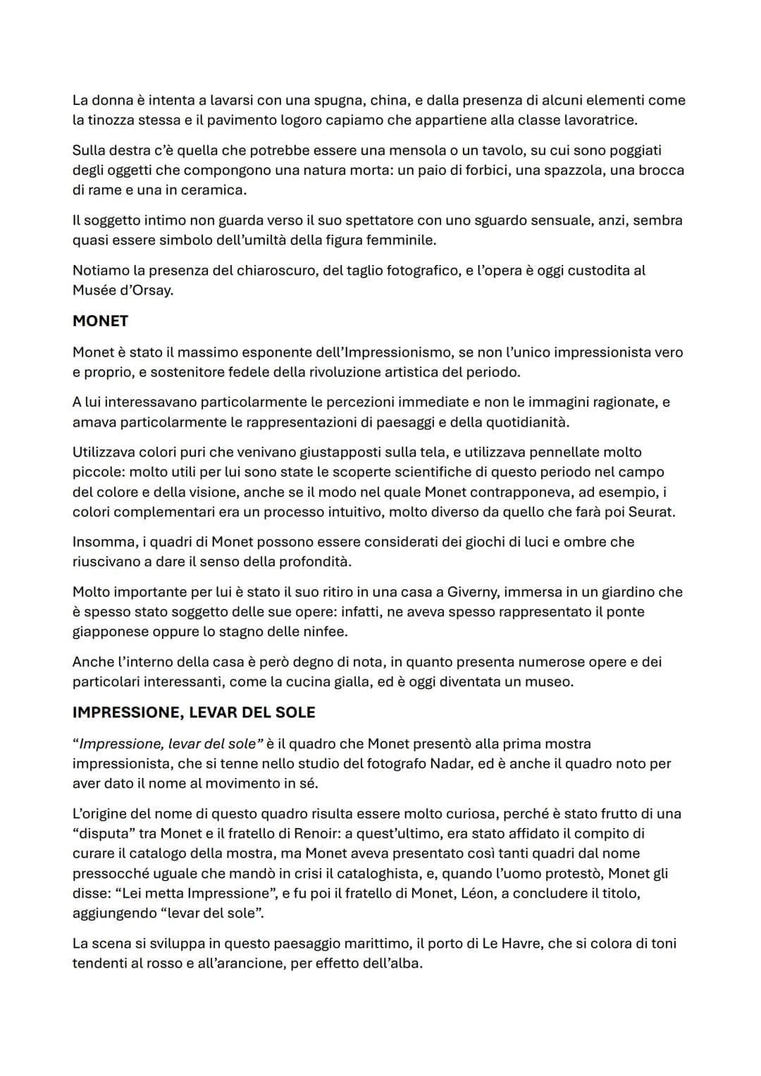 IMPRESSIONISMO
A iniziare dai primi anni Sessanta del XIX secolo, alcuni giovani pittori decisero di
intraprendere una coraggiosa battaglia