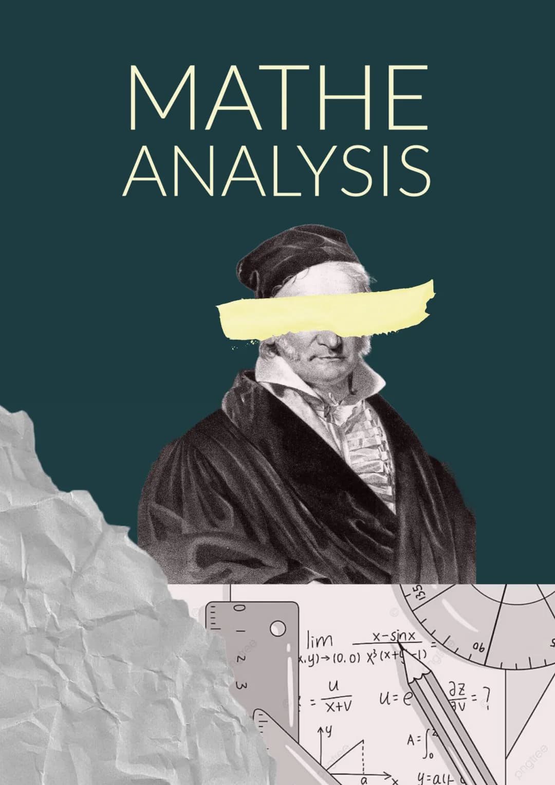 # MATHE
ANALYSIS
012 3
135
x-sinx
Jim
x.y) (0.0) x³ (x+1)
06
u
=X+V
u=e
=?
14
A=
a
y=alu
pngtree # Allgemeines
PQ-Formel
x² + px +9