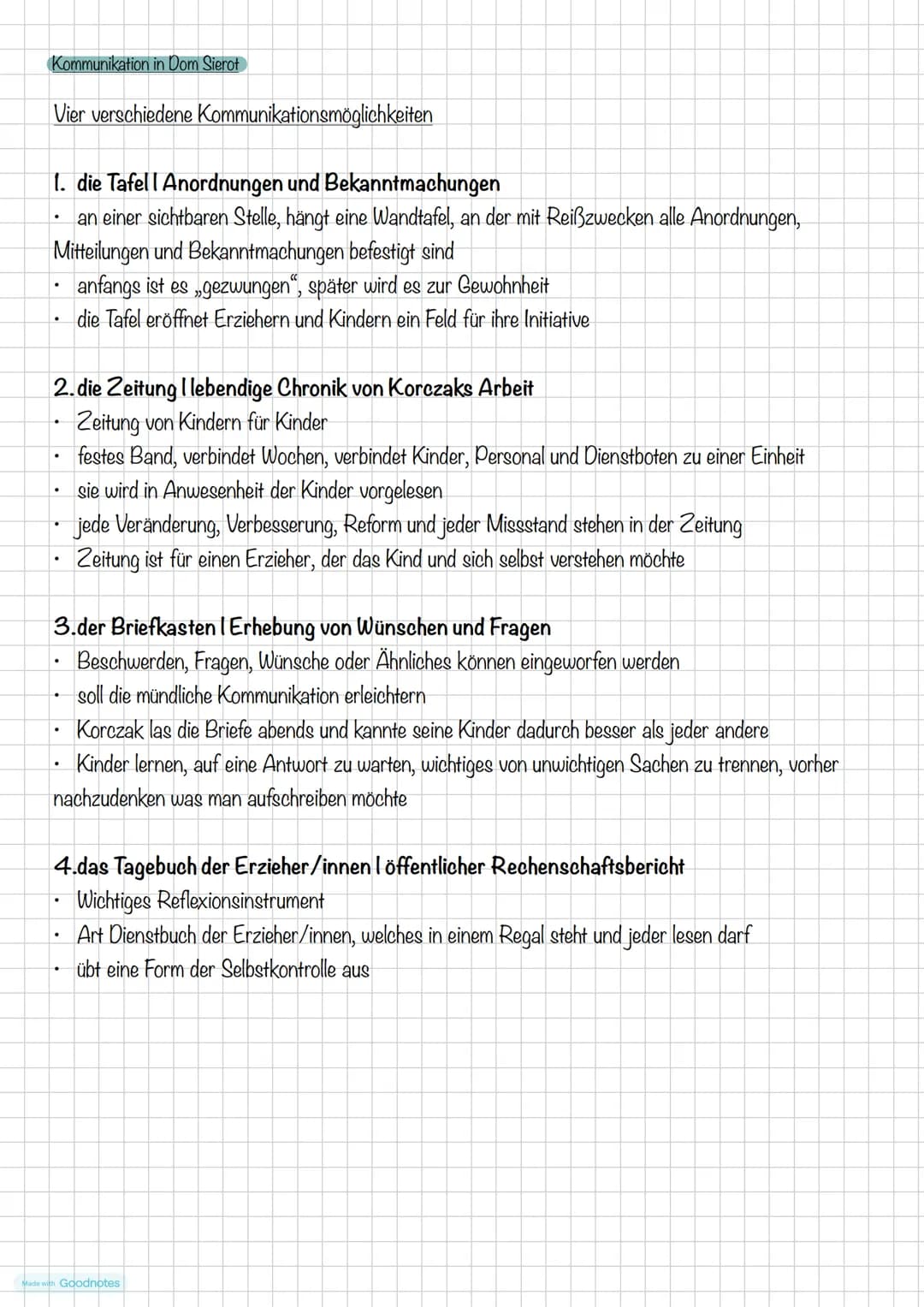 # Pädagogik LK-> Abitur 16.04.2024
# Pädagogische Theorien
Thema I. Korczak: Ansatz als reformpädagogische Erziehungsidee
Thema 2. Fend: F