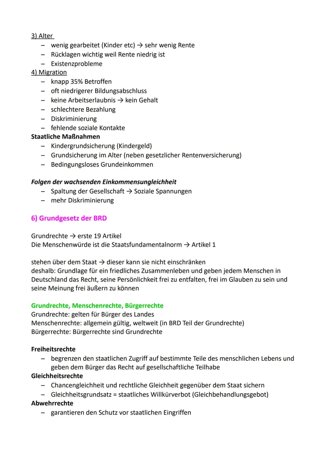 # Politik Abitur GK
1) Demografischer Wandel
Definition
Bezeichnung für die Bevölkerungsentwicklung und ihre Veränderungen
Ursachen
- Fer