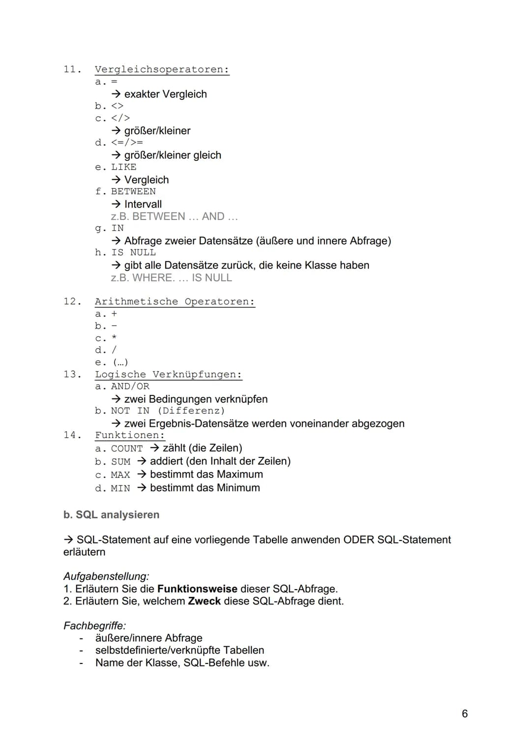 # INFORMATIK
# ABITUR
## LERNZETTEL Inhaltsverzeichnis
Inhaltsverzeichnis ................................................................