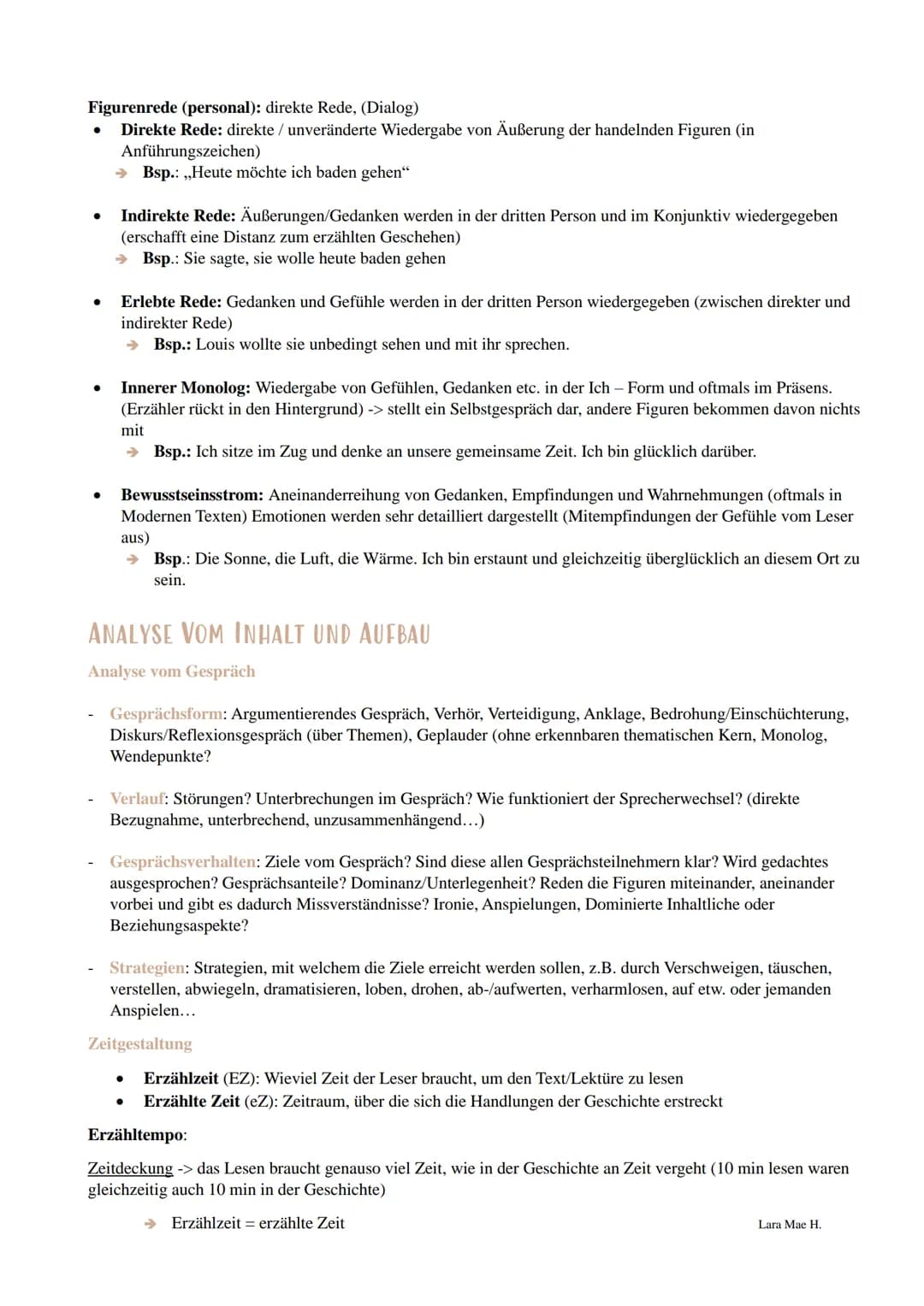 # AUFGABENTYPEN DEUTSCH LK
# Lyrik - Gedichtanalyse
## AUFBAU; Vorbereitung:
Aufgabentyp 1. (Analyse)
Lara Mae H.
la. Analyse eines lite