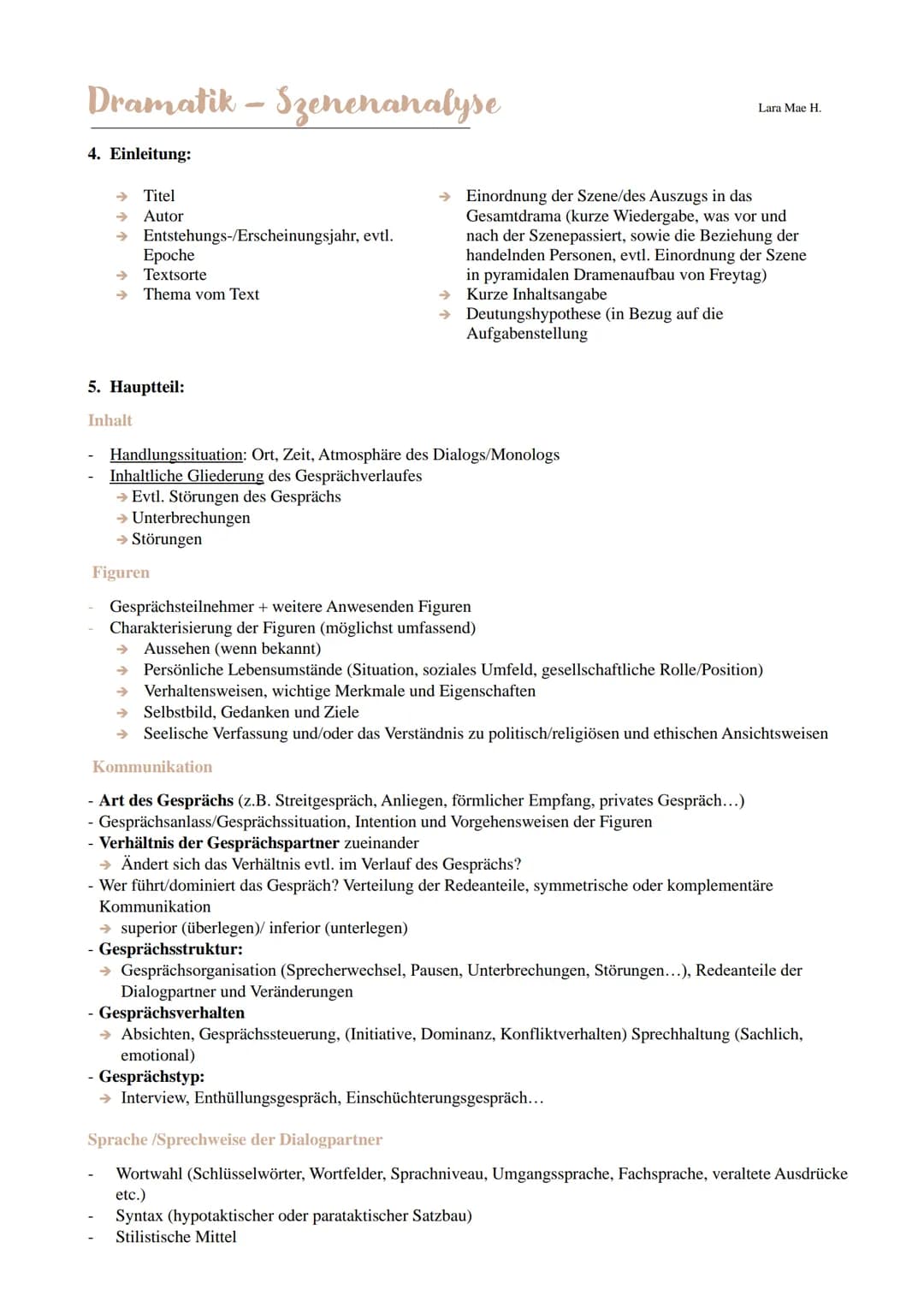 # AUFGABENTYPEN DEUTSCH LK
# Lyrik - Gedichtanalyse
## AUFBAU; Vorbereitung:
Aufgabentyp 1. (Analyse)
Lara Mae H.
la. Analyse eines lite