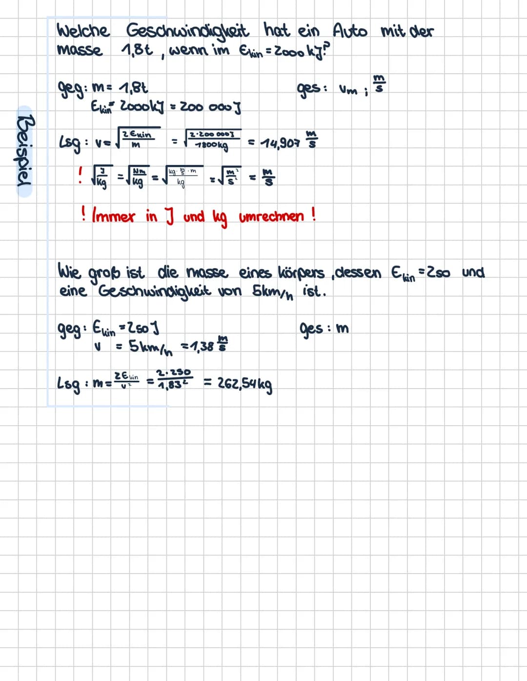 # Physik Übersicht
Energie, Arbeit, Leistung
Energie Zustandsgröße, sie beschreilot die Fähigkeit
eine Arbeit zu verrichten.
Mechanische