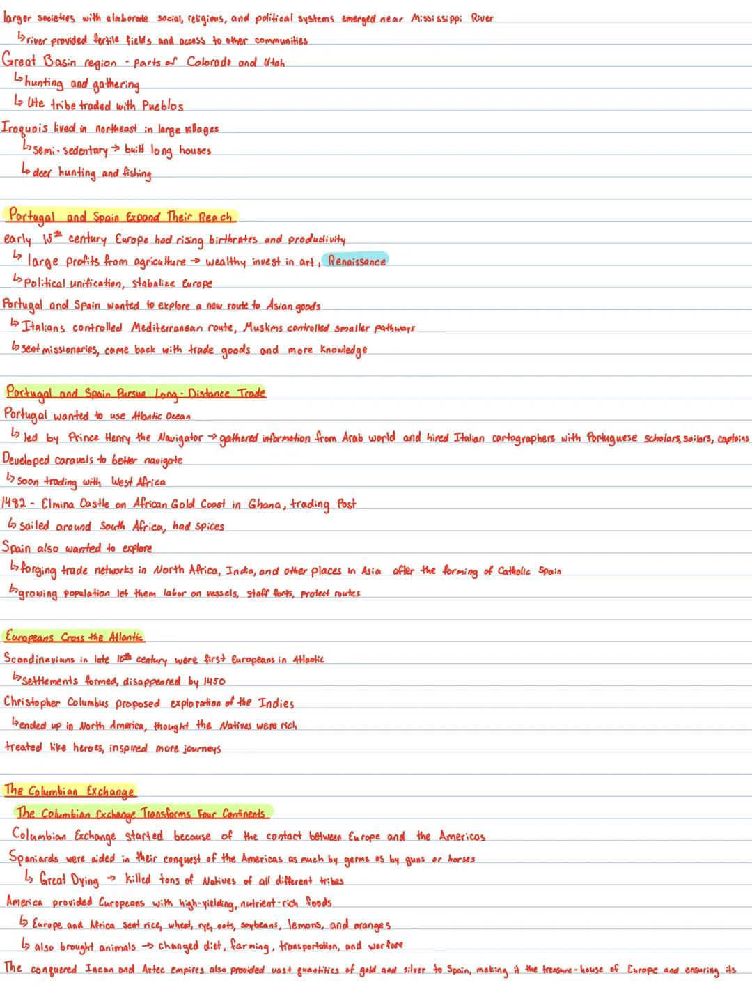 # Diverse American Indian Societies
First migration of people to the Americas was from northeast Asia 25,000 years ago
↳established agricult