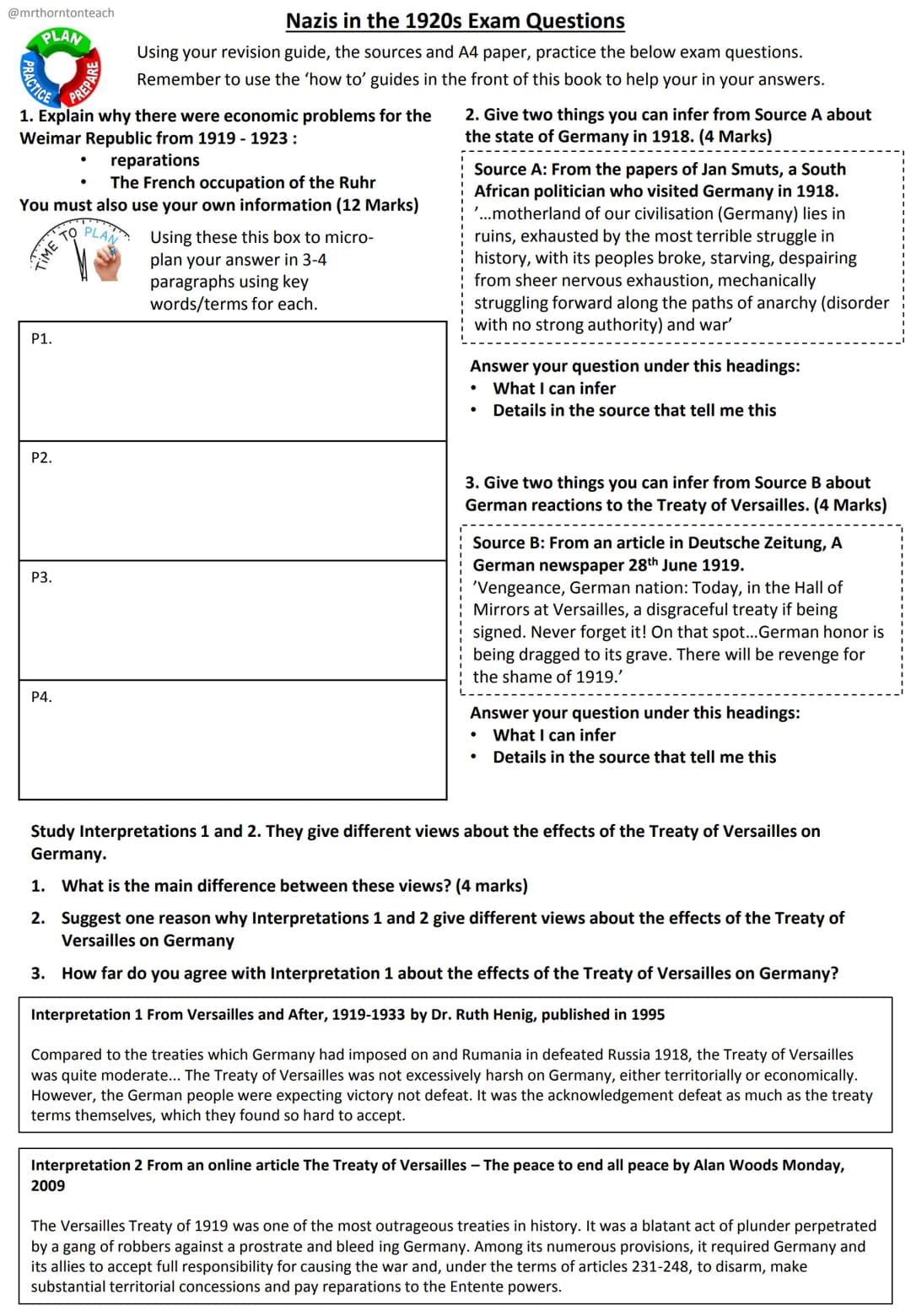 ttt
edexcel
# Weimar Germany
## Revision Guide
Name:
# Key Topics
1. The setting up the Weimar Republic
2. The early challenges, 1918-2