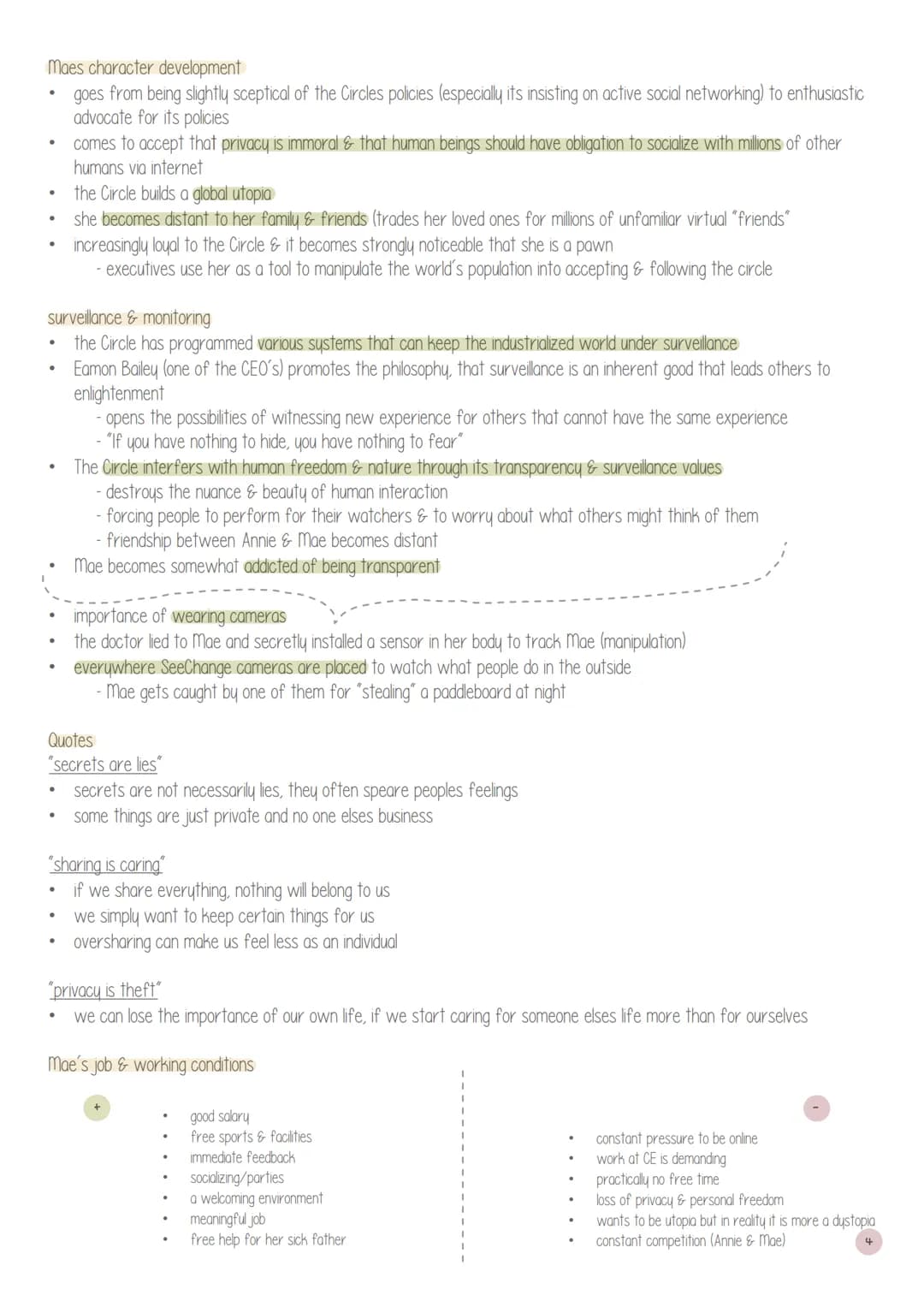 Gender & the media - 23
thello
summary
characters
themes & interpretation
1
2
the circle.
utopia & dystopia
the circle study guide
mae holl