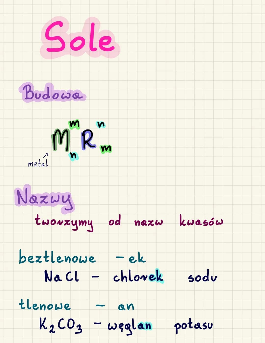 # tlenki
Budowa
pierwiastek
Wartościowość
pierwiastka
↓
chemicony $E_2 O_n$ ←tlen
Nazwy
"tlenek" + pierwiastek + wartościowość
$K_2
