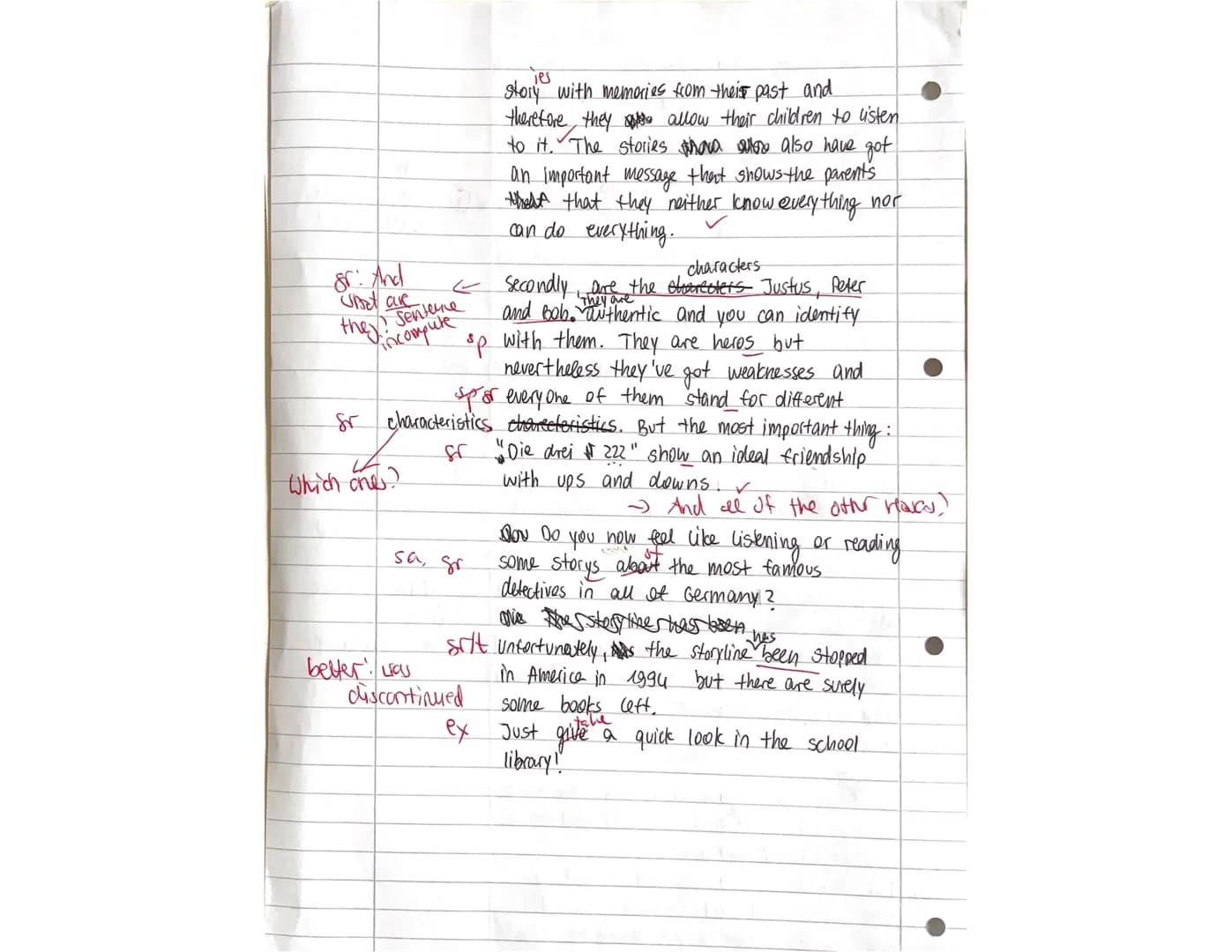 Exam Mediation
December 2023
You are a guest student at an American high school and your class is working on a project
about popular fictio