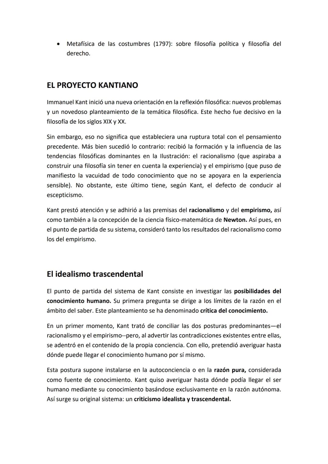 # KANT. EL IDEALISMO TRASCENDENTAL
CONTEXTO SOCIOCULTURAL
Immanuel Kant vivió con sumo interés las transformaciones políticas, culturales