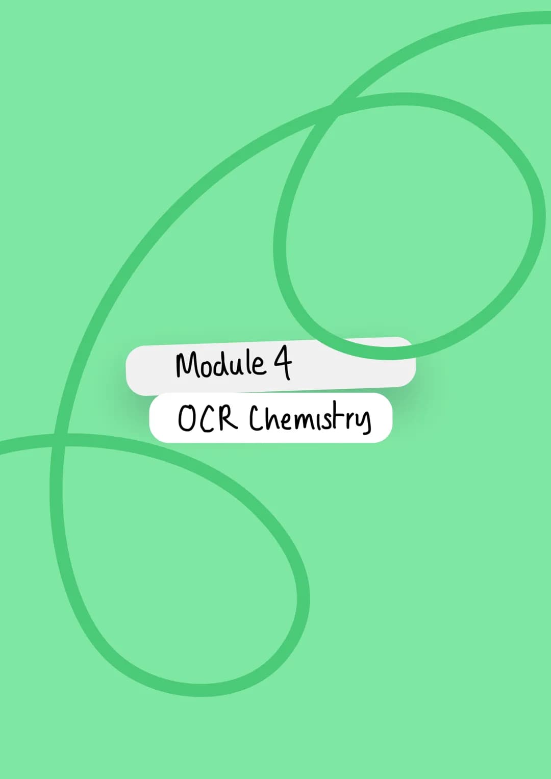 Module 4
OCR Chemistry # Module 4 Revision
Key Terms:
hydrocarbon: compound consisting only of hydrogen
and carbon.
saturated: Only single-