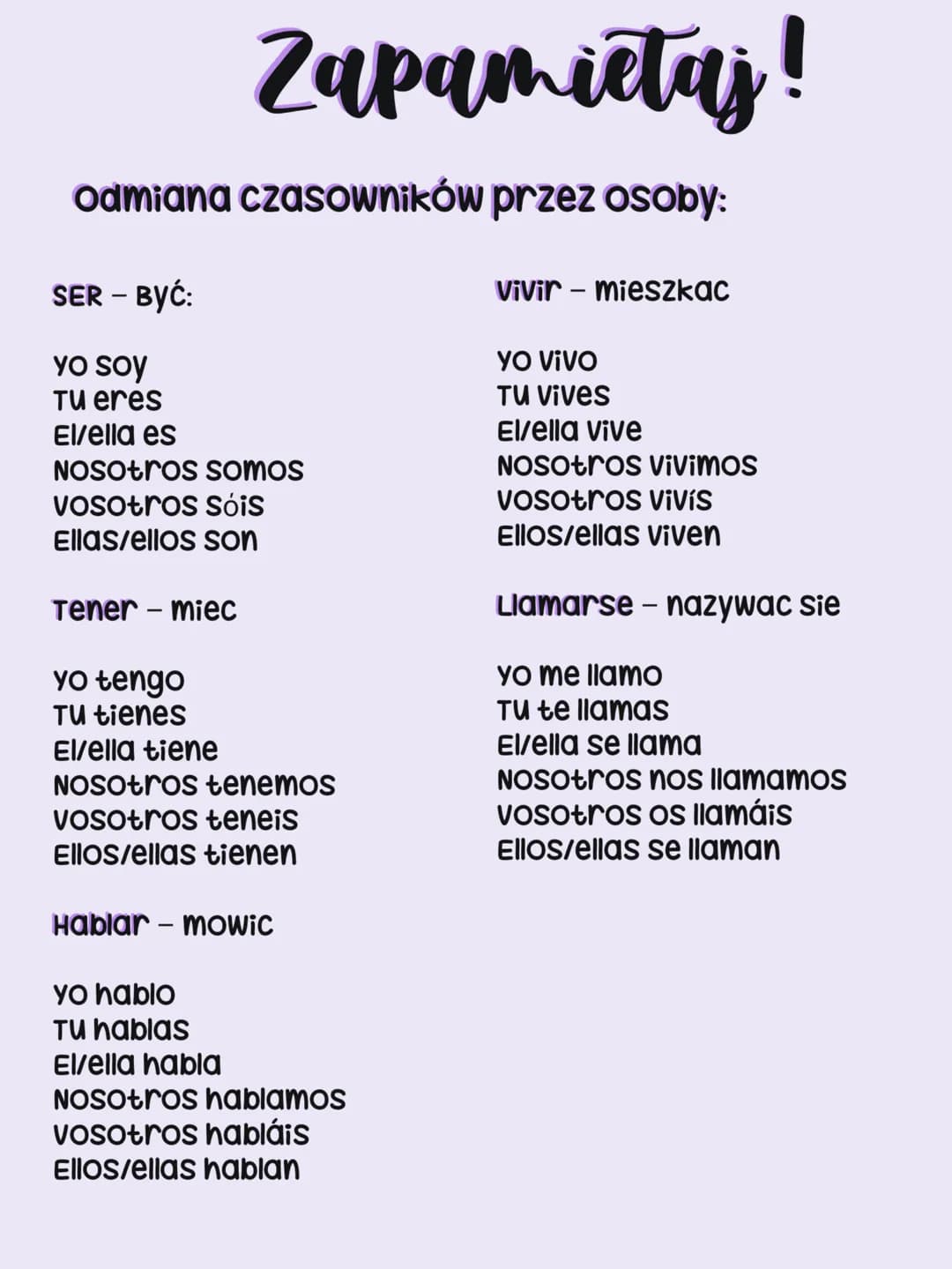 1. Rozmówki
- ¿cómo te llamas? (Jak się nazywasz?)
- ¿Dónde vives? (Gdzie mieszkasz?)
- ¿De dónde eres? (skąd pochodzisz?)
- ¿Hablas español