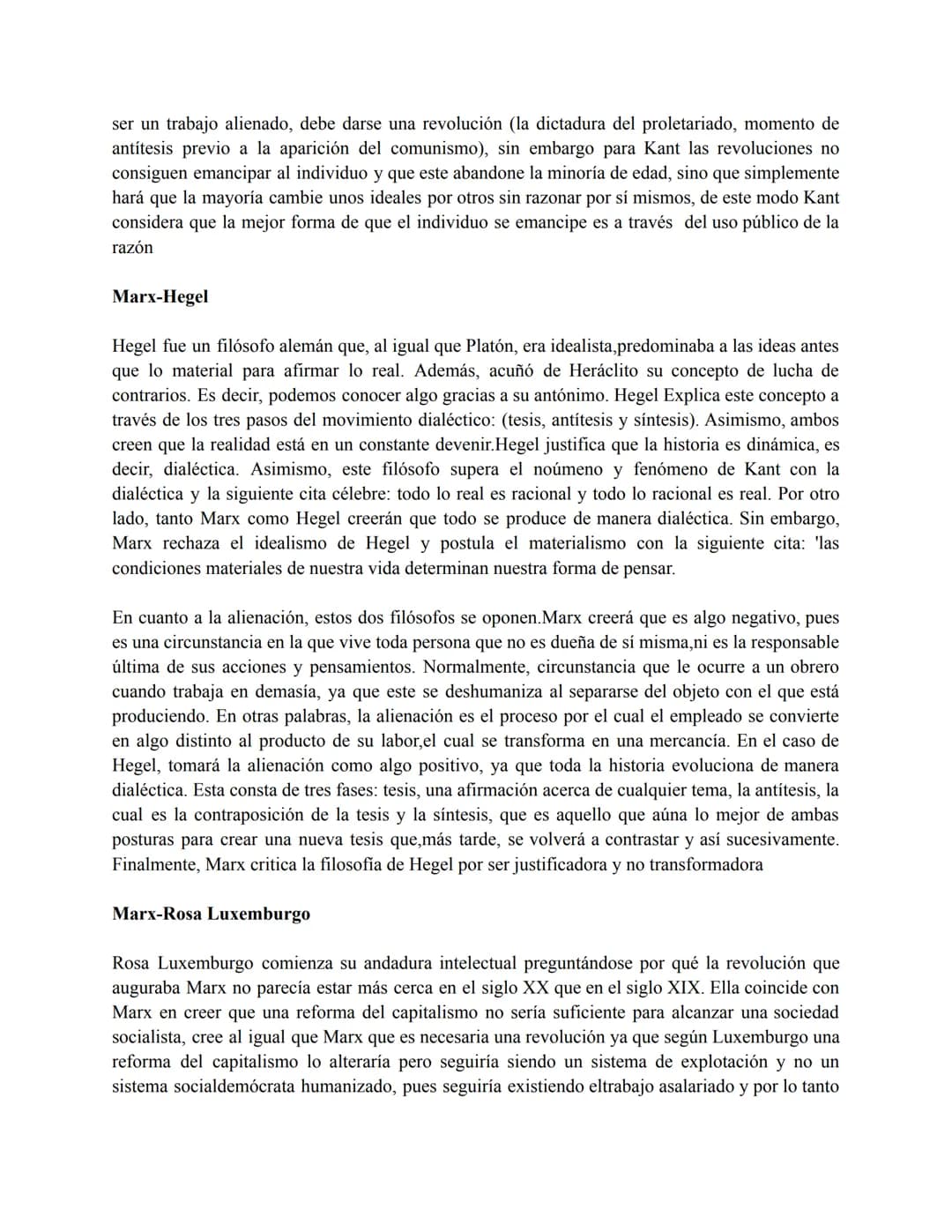 # Términos EBAU Marx
TRABAJO
Actividad por la que el hombre transforma la realidad para satisfacer sus necesidades físicas y
espirituales.