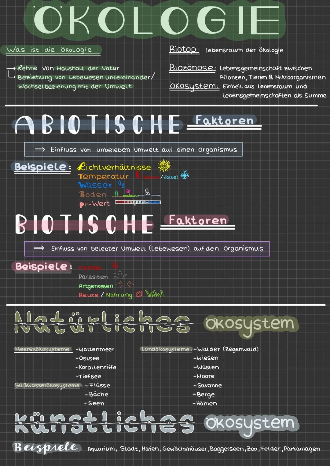 # OKOLOGIE
Was ist die Ökologie
L Lehre von Haushalt der Natur
Bezienung von Lebewesen untereinander/
Wechsel beziehung mit der Umwelt