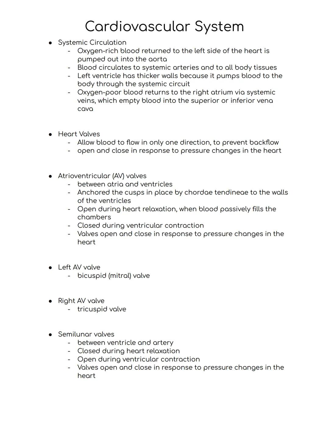 # Cardiovascular System
Cardiovascular system
-A closed system of the heart and blood vessels
-The heart pumps blood
-Blood vessels allow b