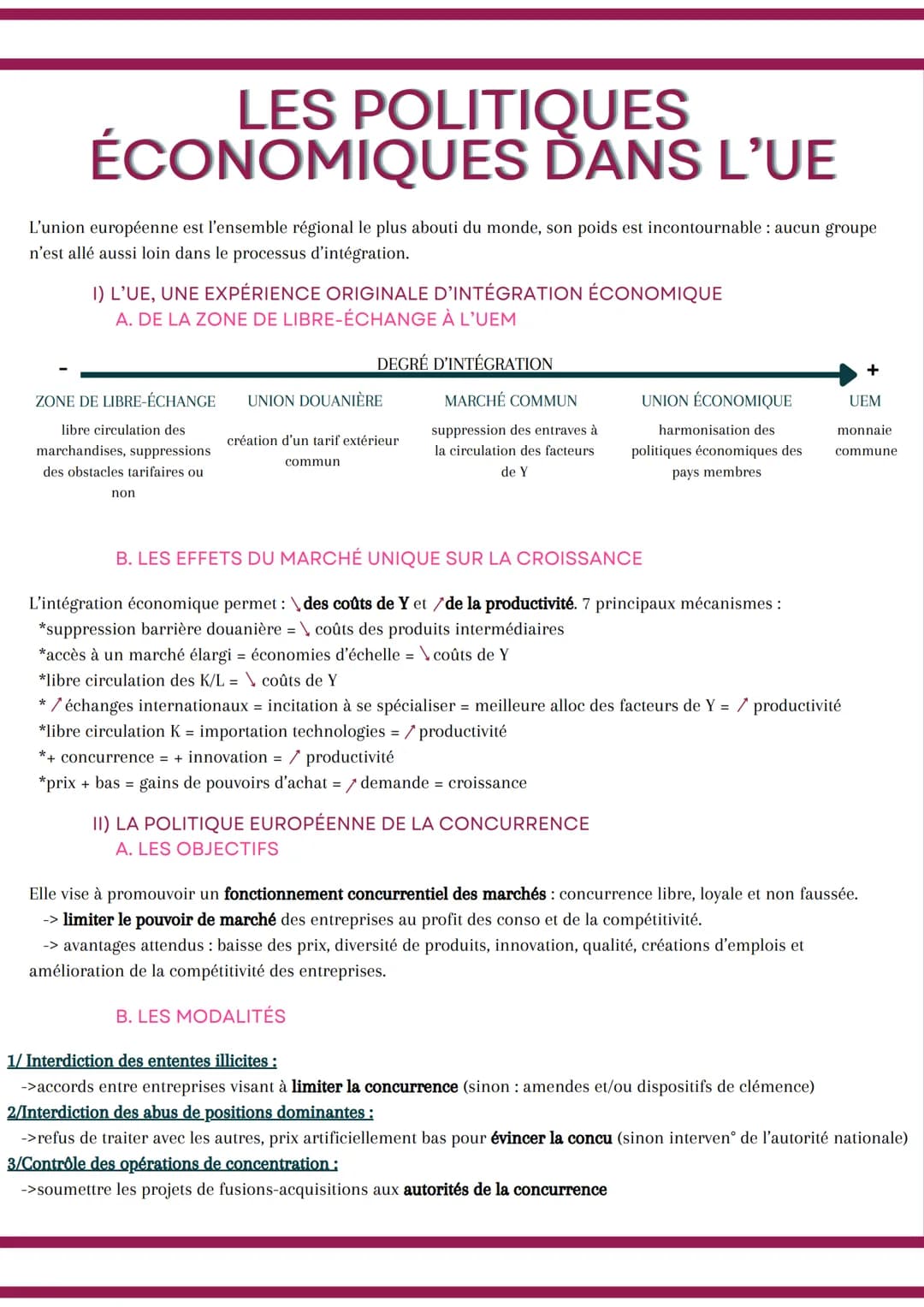 # LES POLITIQUES
# ÉCONOMIQUES DANS L'UE
L'union européenne est l'ensemble régional le plus abouti du monde, son poids est incontournable:
