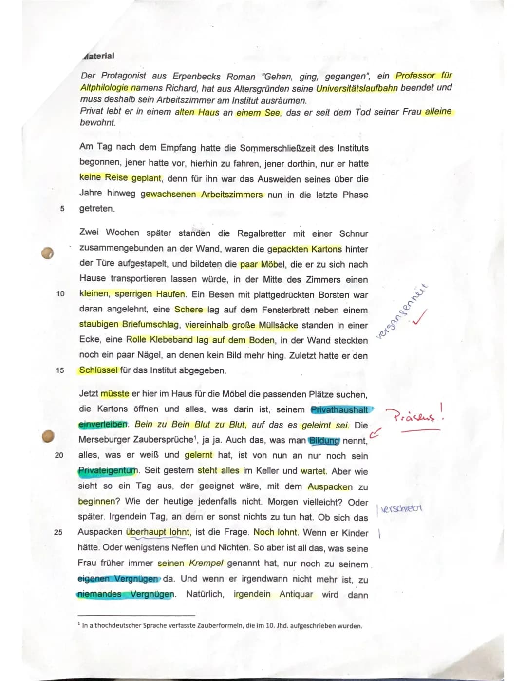 Klausur Nr. 1
Thema:
Sprache und Literatur in politisch-gesellschaftlichen Spannungsfeldern
Aufgabenart:
Analyse epischer Texte
Textgrund
