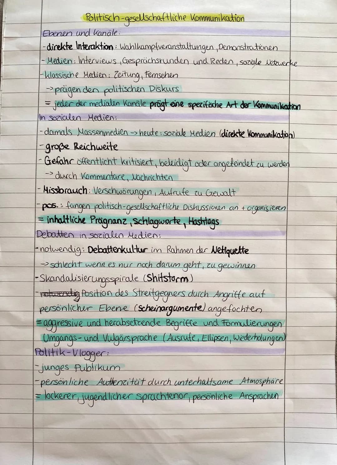 Emotionalisierung
Politische Reden
Rhetorik - Strategien der Beeinflussung:
-Aufwertung und Abwertung der Stand punkte
-Personalpronomen
→
