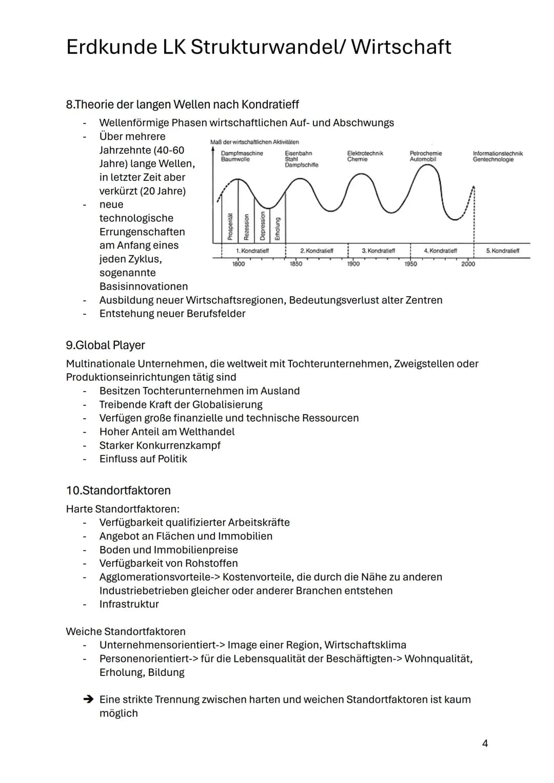 # Erdkunde LK Strukturwandel/ Wirtschaft
1.wirtschaftlicher Strukturwandel
Ein wirtschaftlicher Struktur Wandel beruht vorwiegend auf verä