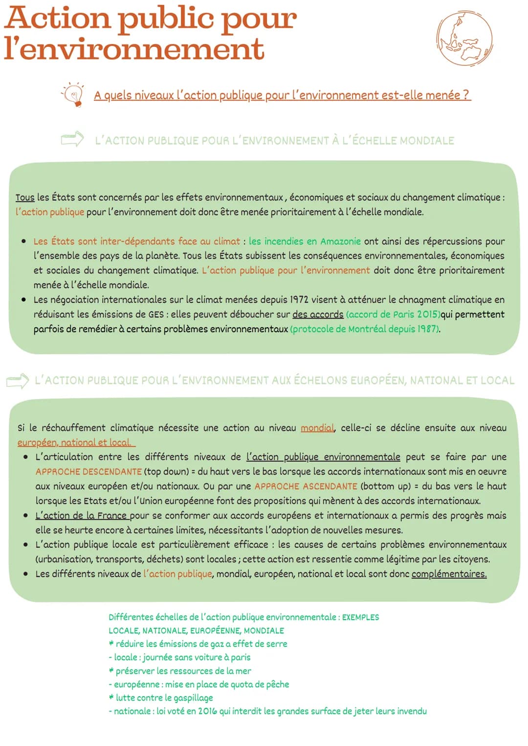 # Action public pour
l'environnement
Introduction/Amorce
D'après le GIEC (= groupe d'experts intergouvernemental sur l'évolution du climat