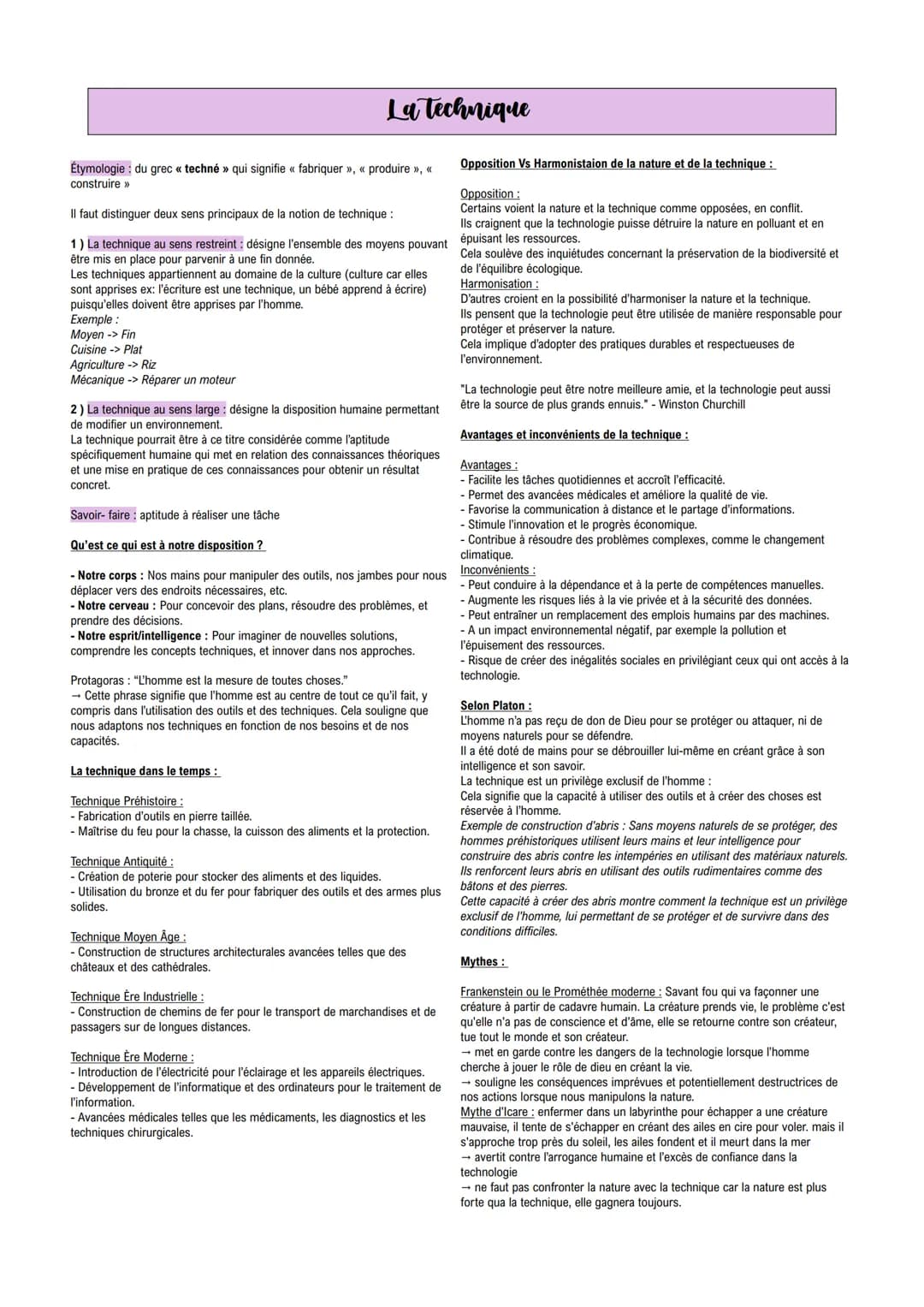 FICHES NOTIONS PHILOSOPHIE + MÉTHODE DISSERTATION # La vérite
Définition:
- Du latin << vertitas >>>
- la vérité: la correspondance entre n